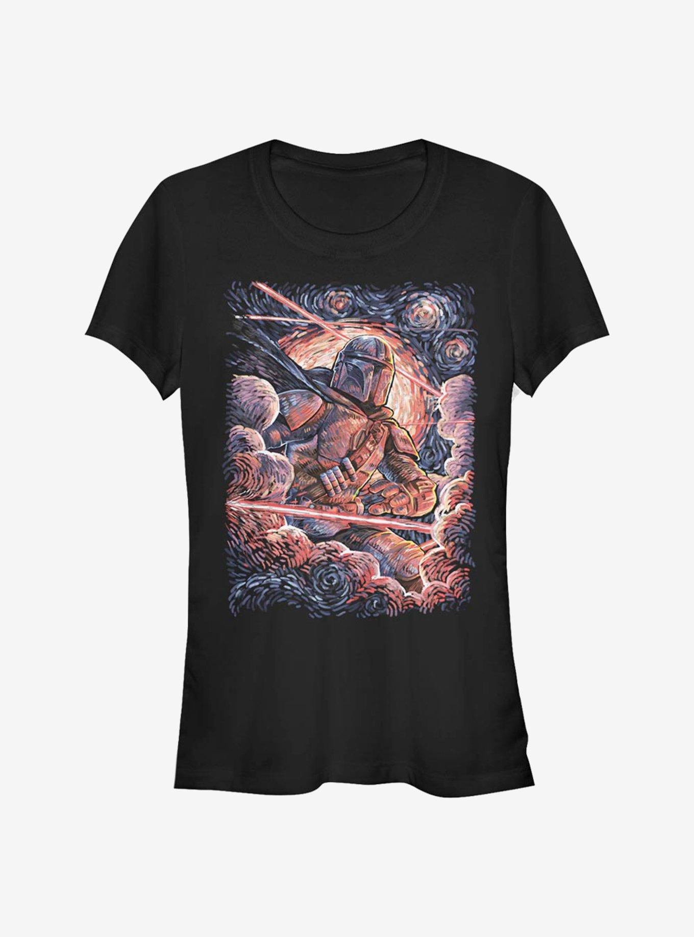 Star Wars The Mandalorian Mando Painted Stars Girls T-Shirt, , hi-res