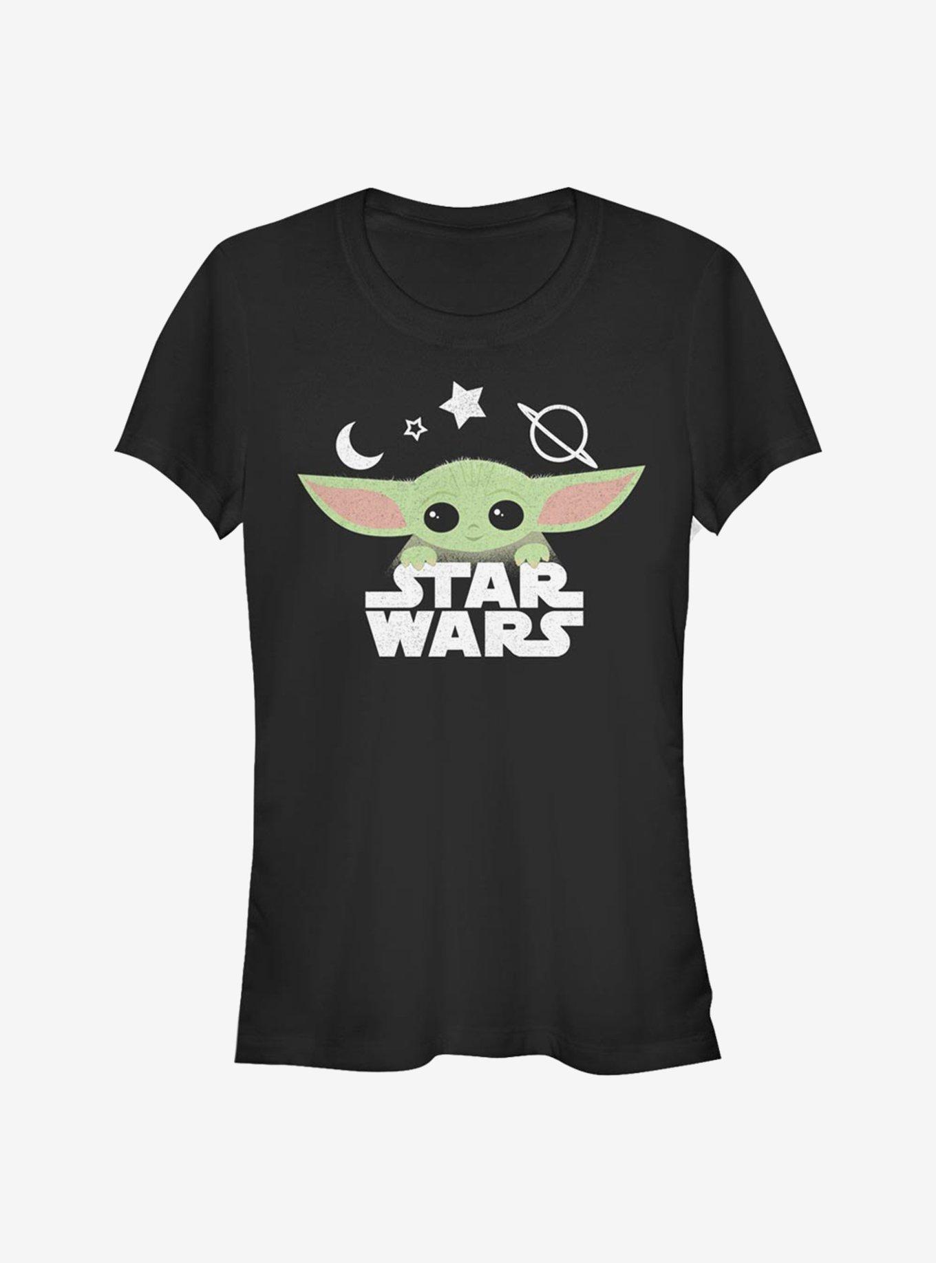 Star Wars The Mandalorian The Child Cute Stars Girls T-Shirt, BLACK, hi-res