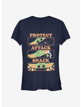 Star Wars The Mandalorian The Child Protect And Snack Girls T-Shirt, , hi-res