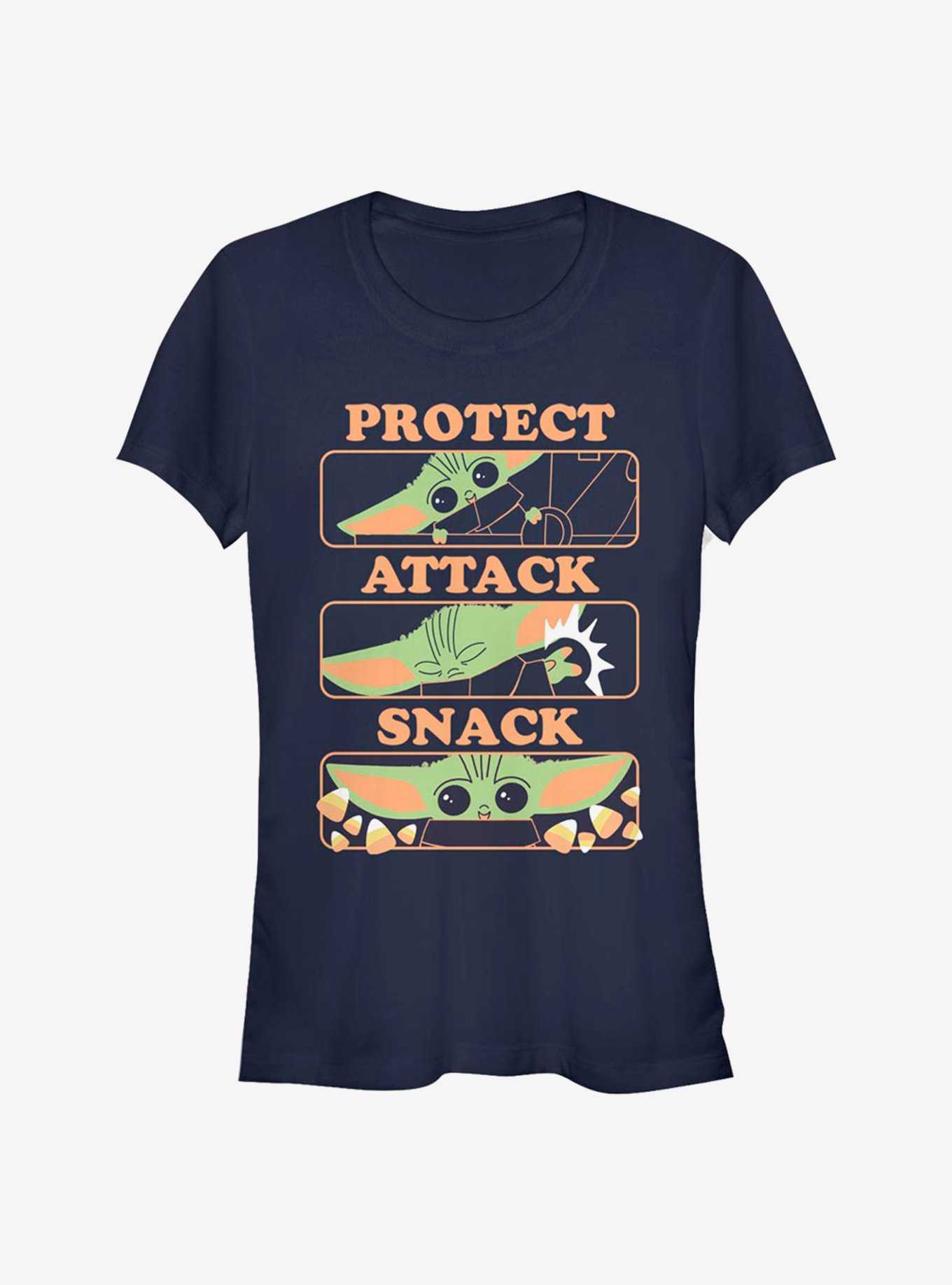 Star Wars The Mandalorian The Child Protect And Snack Girls T-Shirt, , hi-res