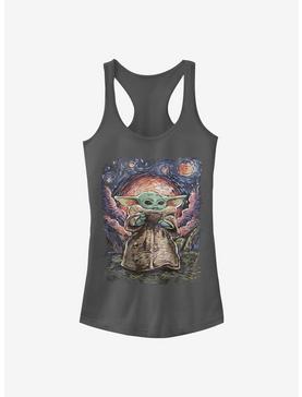 Star Wars The Mandalorian The Child Sipping Night Sky Girls Tank, , hi-res