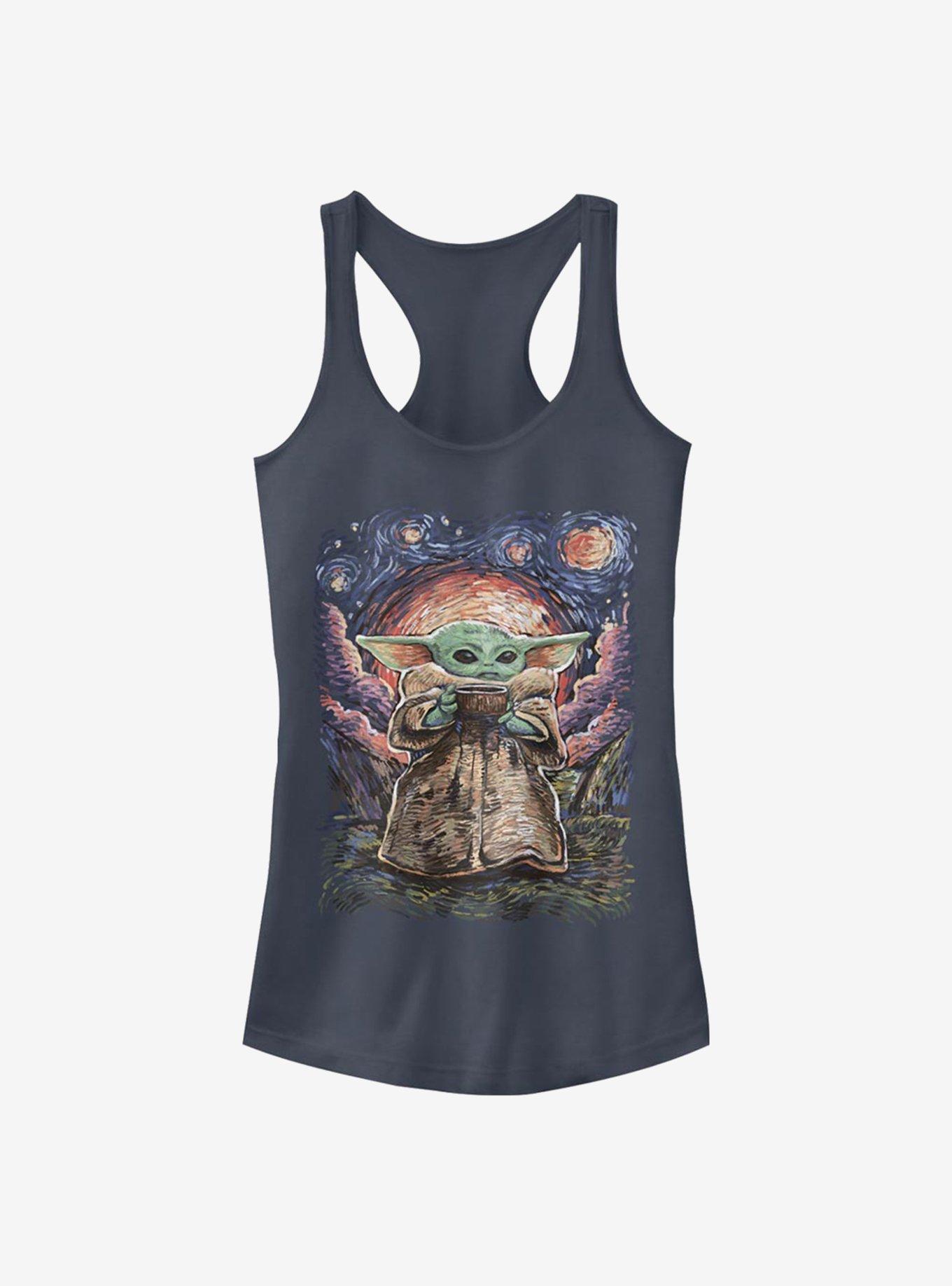 Star Wars The Mandalorian The Child Sipping Night Sky Girls Tank, INDIGO, hi-res