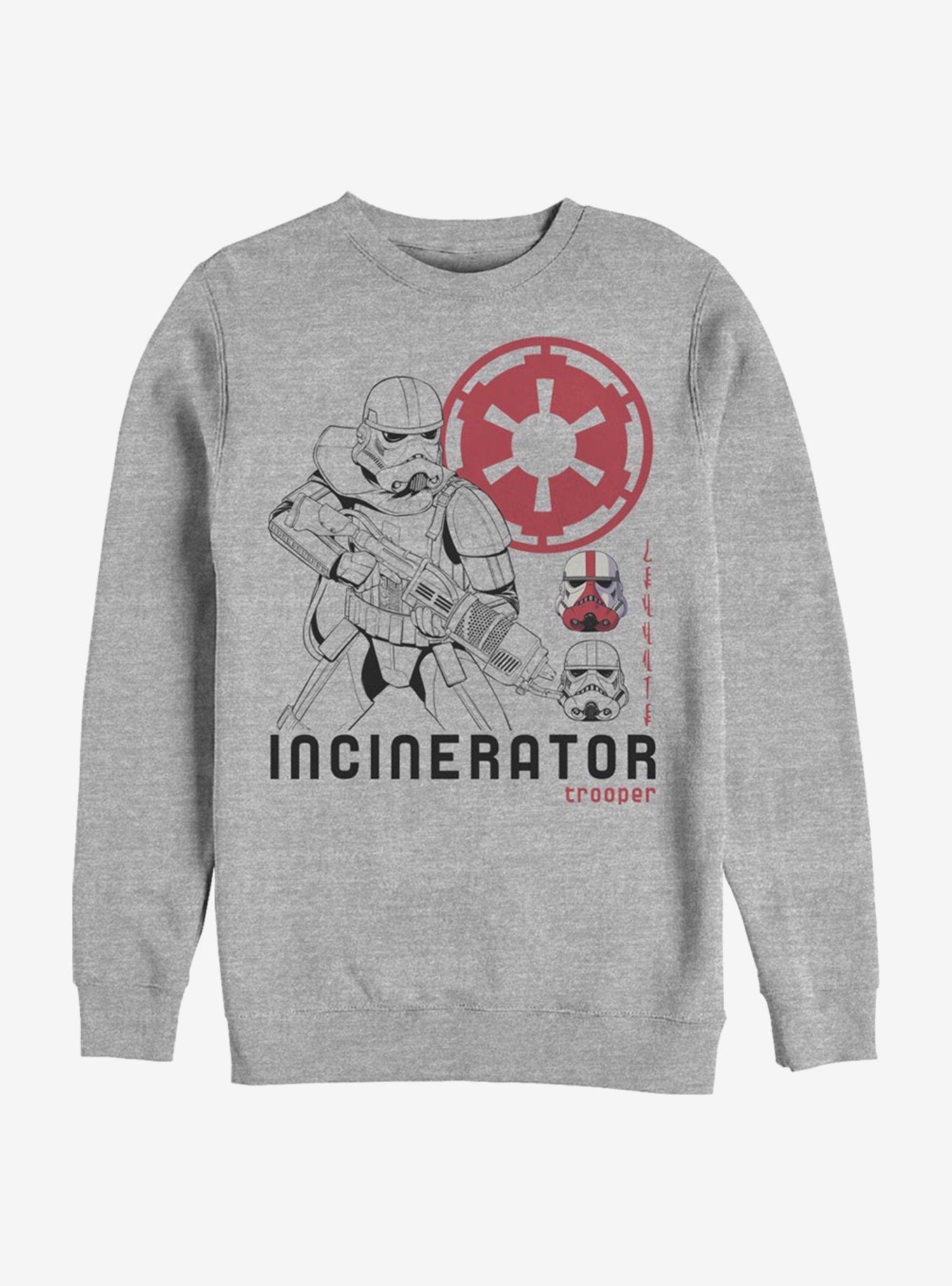Star Wars The Mandalorian Incincerator Trooper Crew Sweatshirt, ATH HTR, hi-res