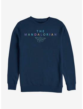 Star Wars The Mandalorian The Child Cute Lettering Crew Sweatshirt, , hi-res