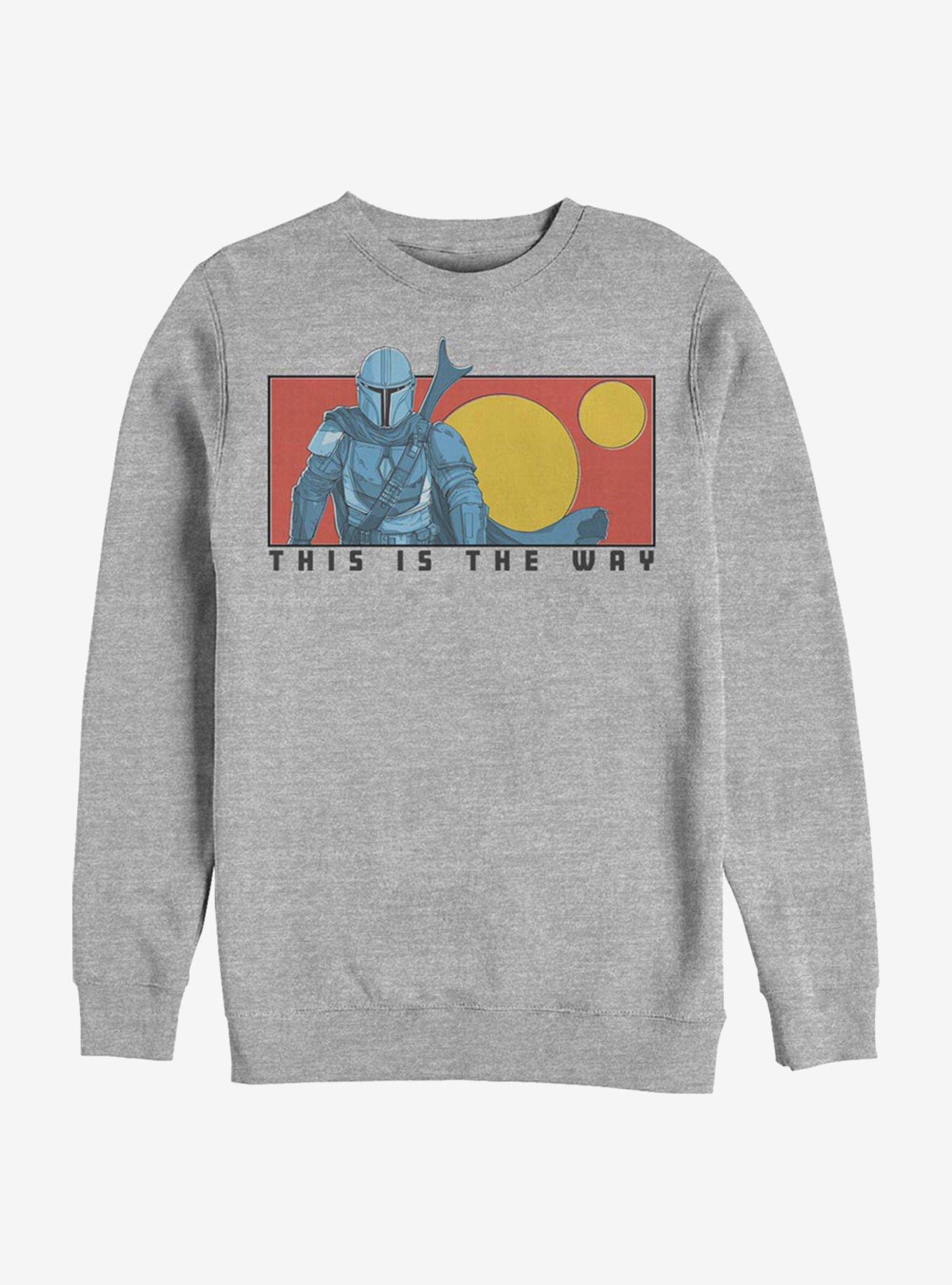 Star Wars The Mandalorian This Is The Mando Way Crew Sweatshirt, ATH HTR, hi-res