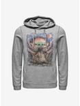 Star Wars The Mandalorian The Child Sipping Night Sky Hoodie, ATH HTR, hi-res