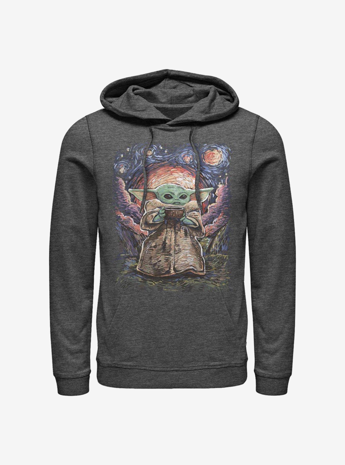 Star Wars The Mandalorian The Child Sipping Night Sky Hoodie, , hi-res