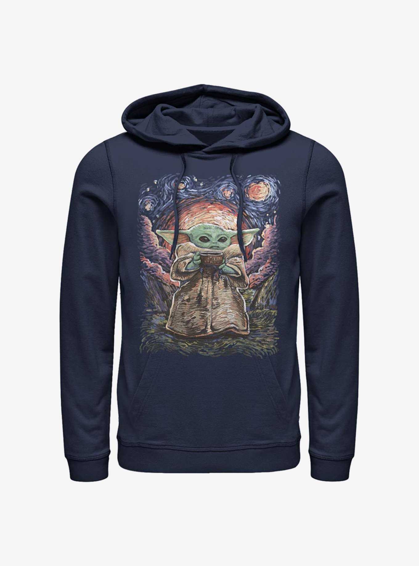 Star Wars The Mandalorian The Child Sipping Night Sky Hoodie, , hi-res