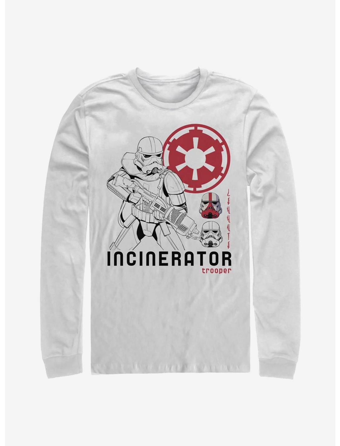Star Wars The Mandalorian Incincerator Trooper Long-Sleeve T-Shirt, WHITE, hi-res