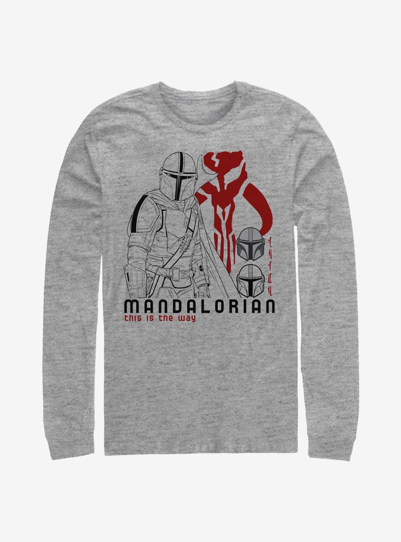 Star Wars The Mandalorian The Mando Way Long-Sleeve T-Shirt, ATH HTR, hi-res