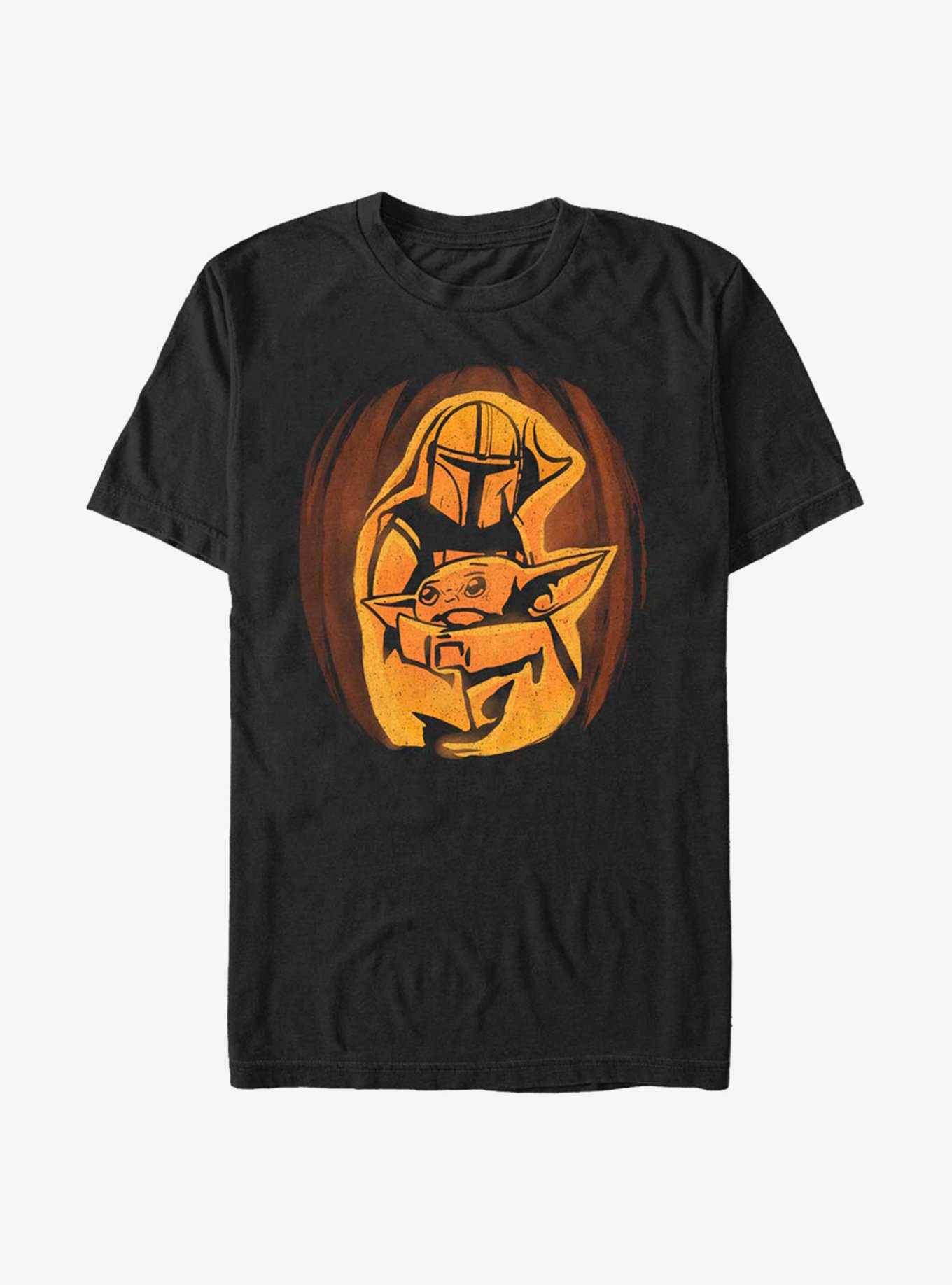 Star Wars The Mandalorian Mando The Child Pumpkin T-Shirt, , hi-res