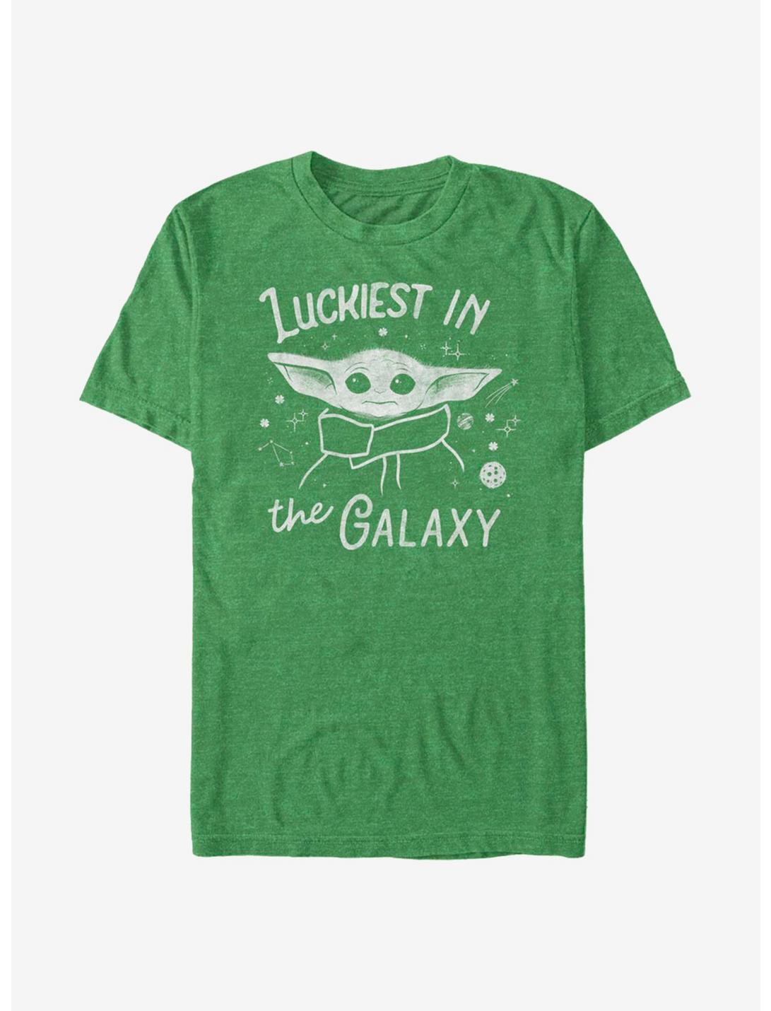 Star Wars The Mandalorian The Child Luckiest In The Galaxy T-Shirt, KEL HTR, hi-res