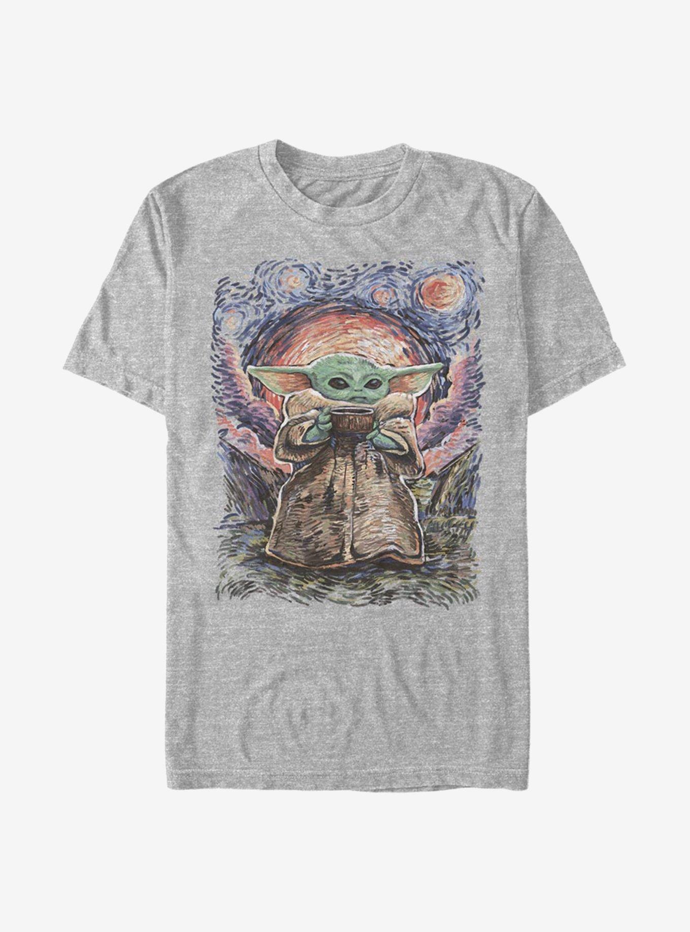 Star Wars The Mandalorian The Child Sipping Night Sky T-Shirt, , hi-res