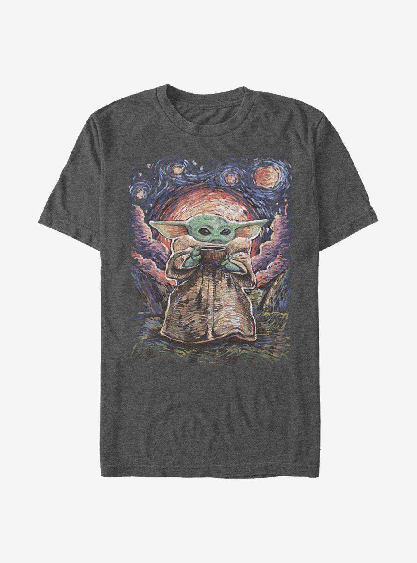 Star Wars The Mandalorian Sipping Stars T-Shirt