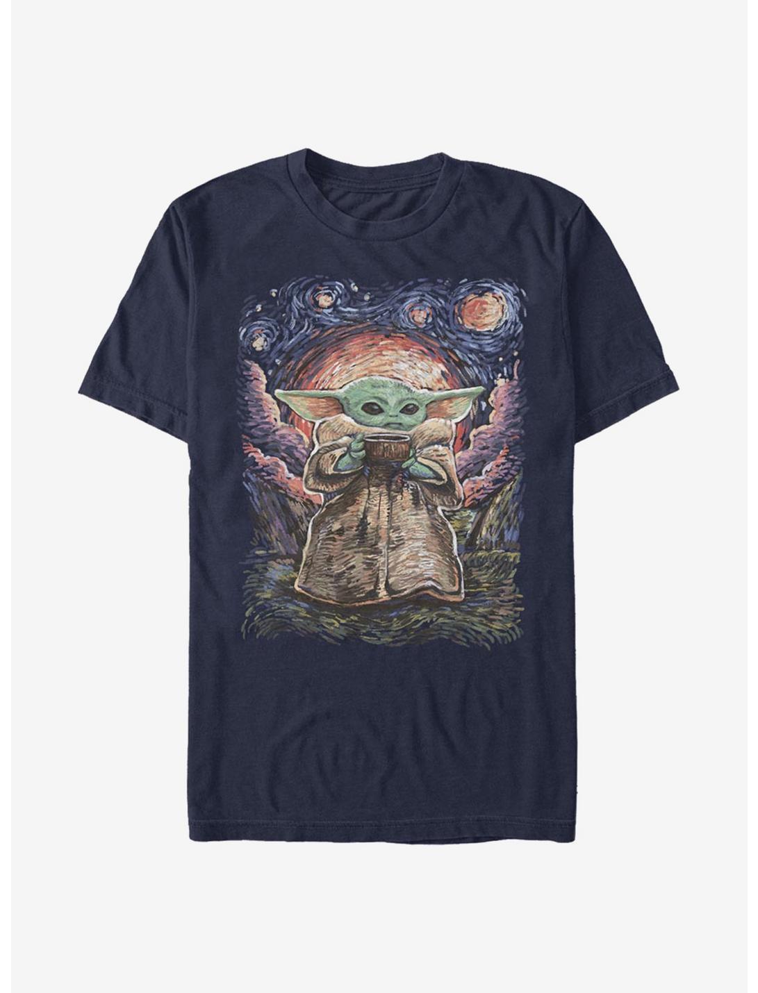 Star Wars The Mandalorian The Child Sipping Night Sky T-Shirt, , hi-res