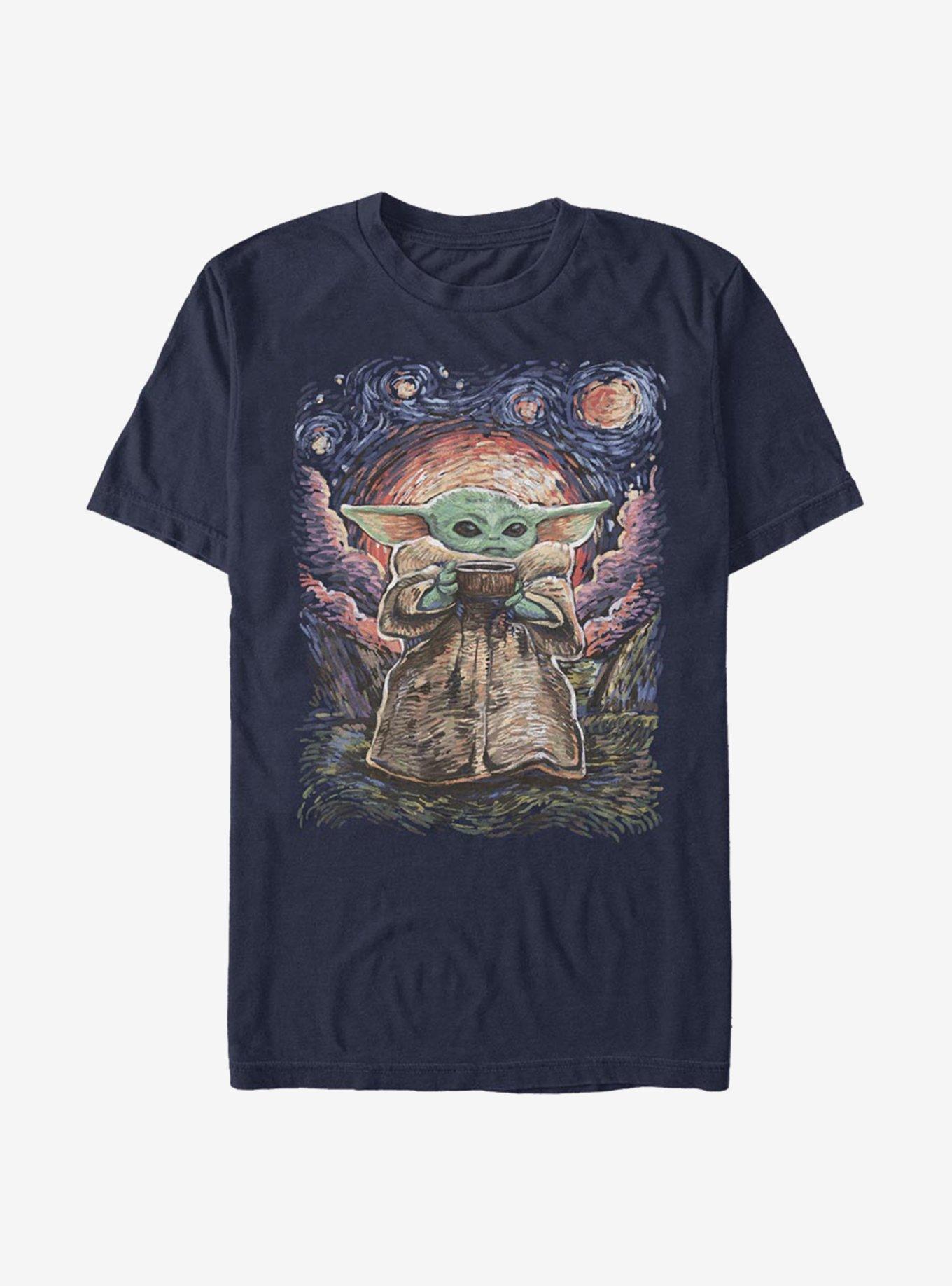 Star Wars The Mandalorian The Child Sipping Night Sky T-Shirt, , hi-res