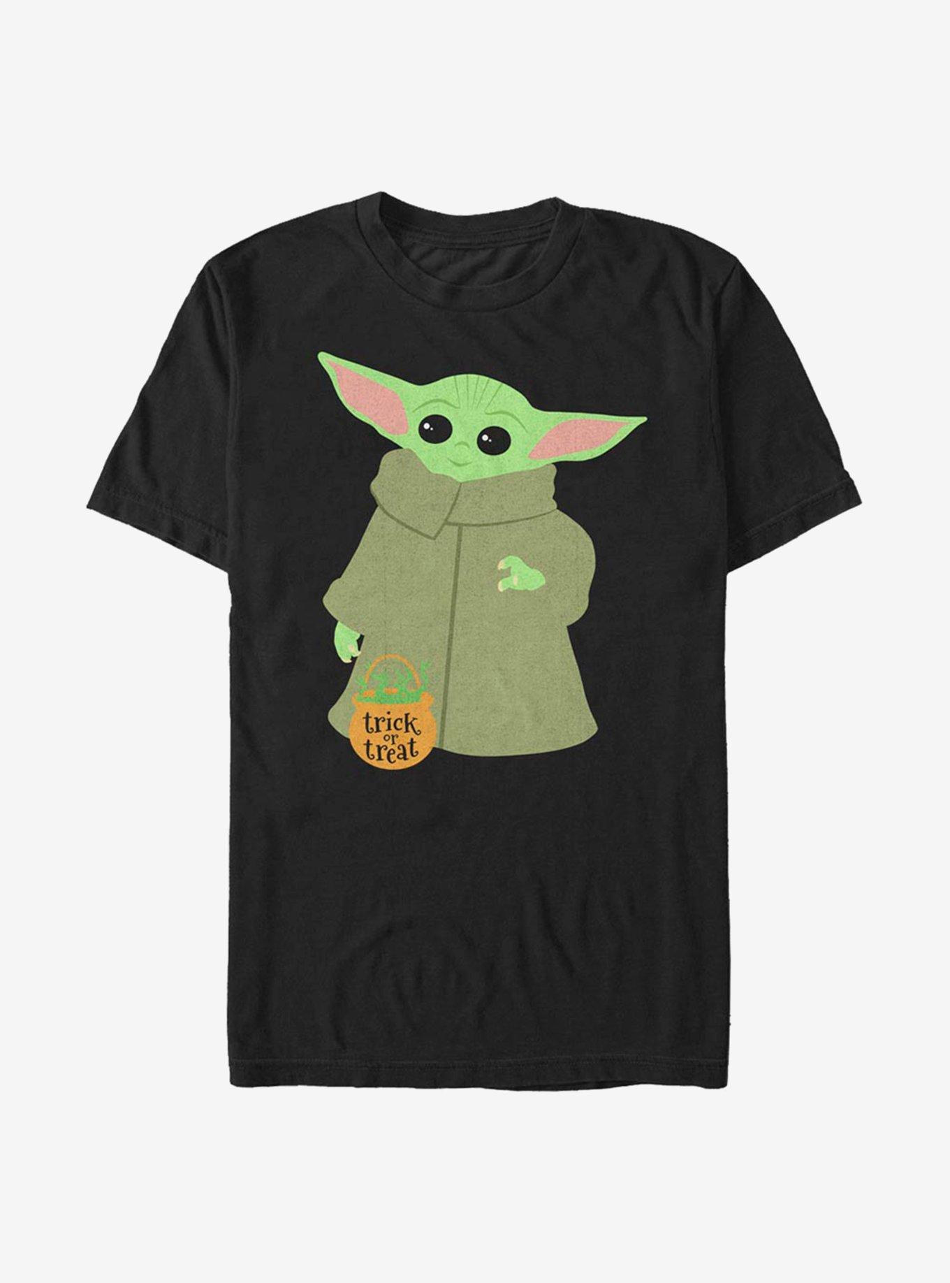 Star Wars The Mandalorian Trick Or Treat The Child T-Shirt, BLACK, hi-res