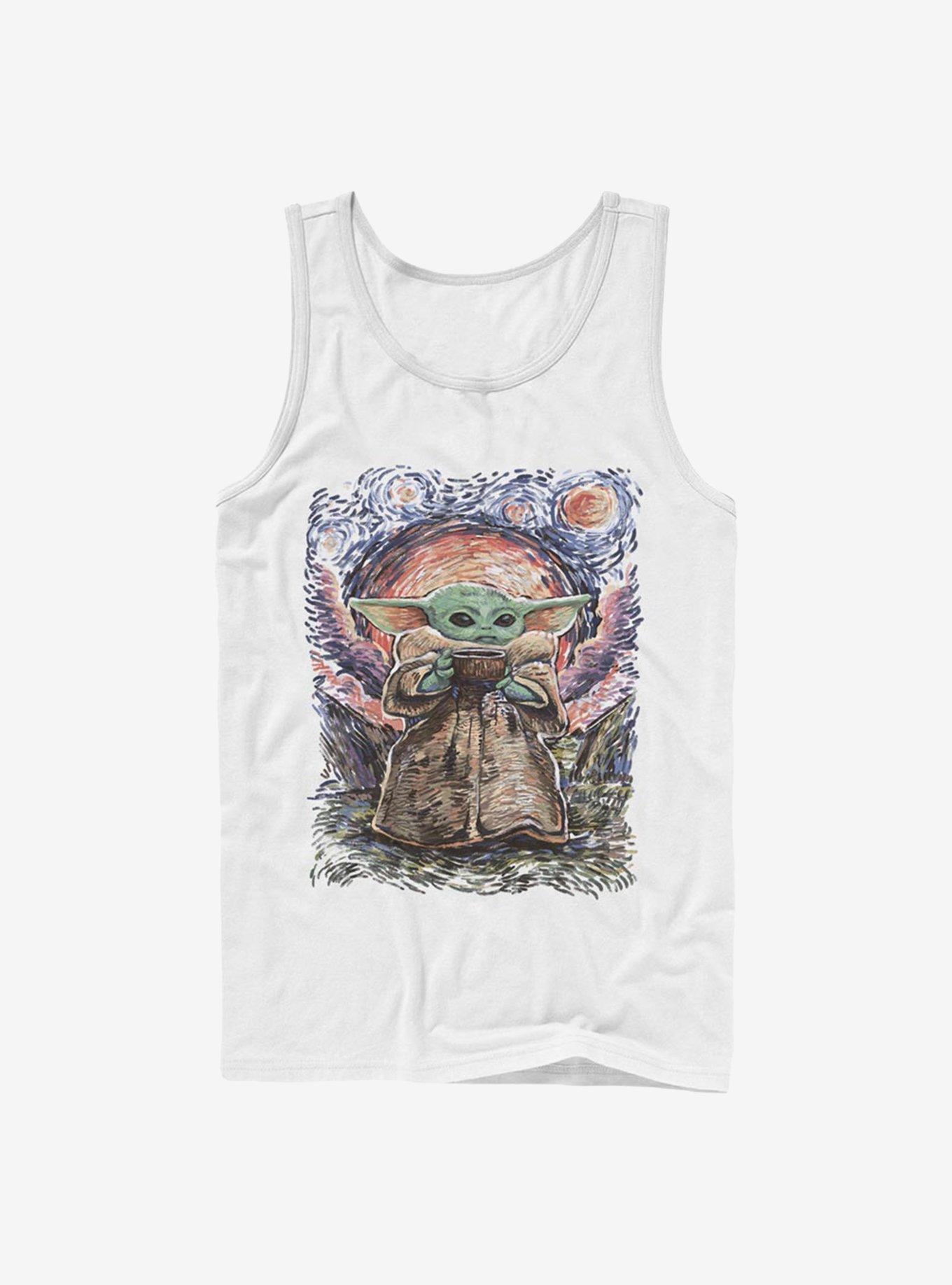 Star Wars The Mandalorian Child Sipping Night Sky Tank