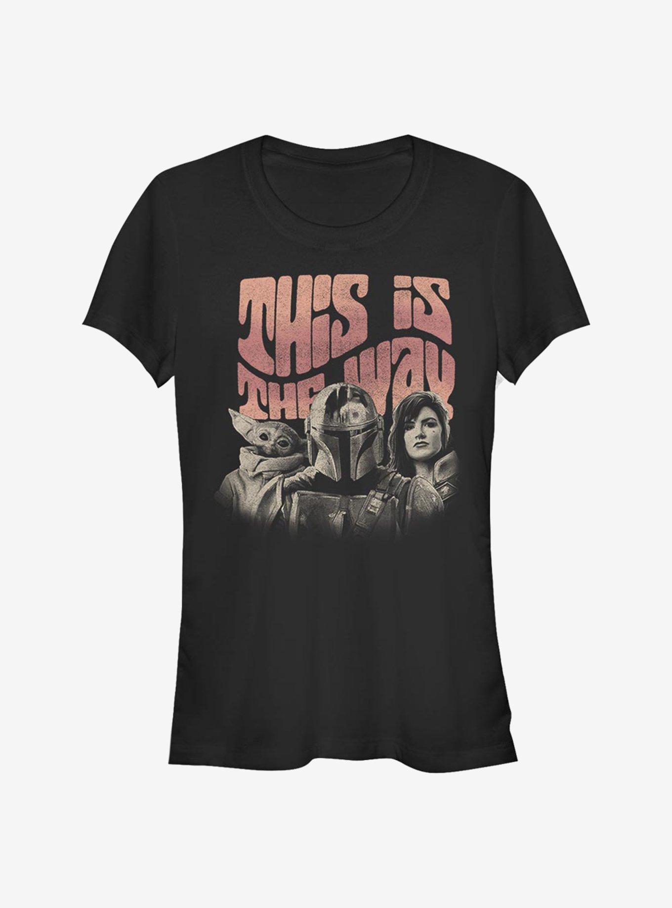 Star Wars The Mandalorian Groovy Way Girls T-Shirt, BLACK, hi-res
