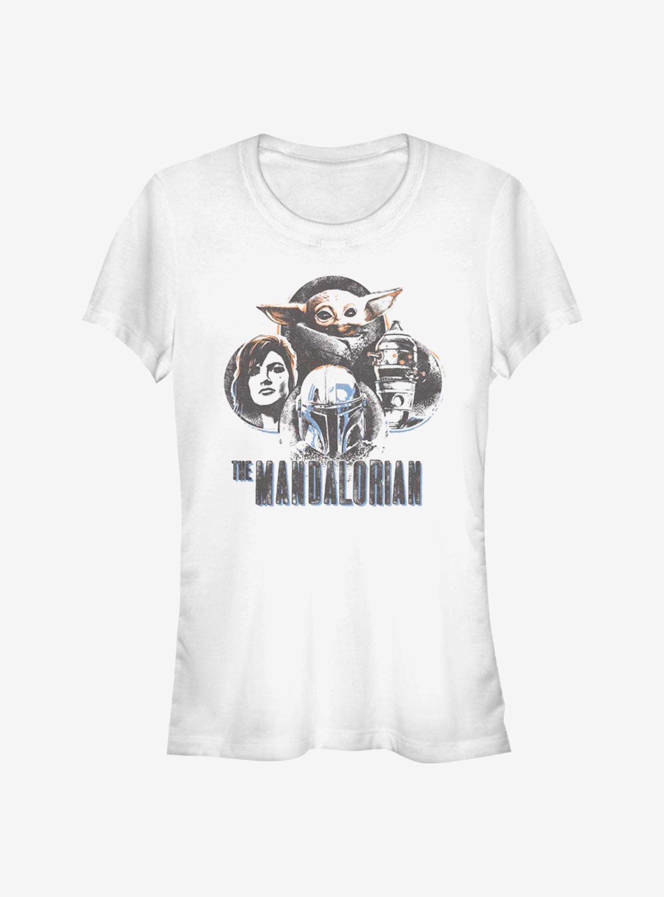 Star Wars The Mandalorian Mando Circles Girls T-Shirt