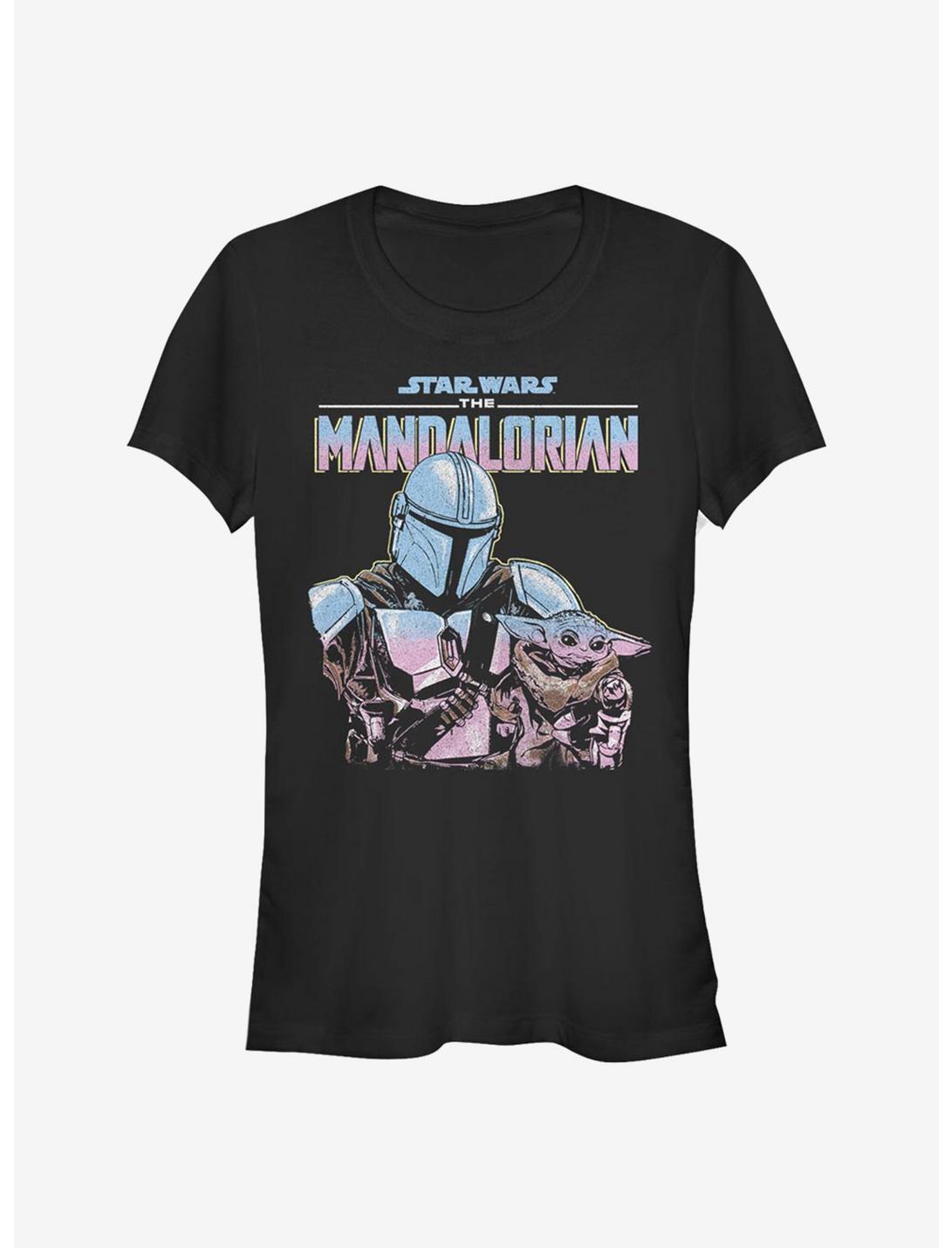 Star Wars The Mandalorian Mando Lone Wolf Girls T-Shirt, BLACK, hi-res