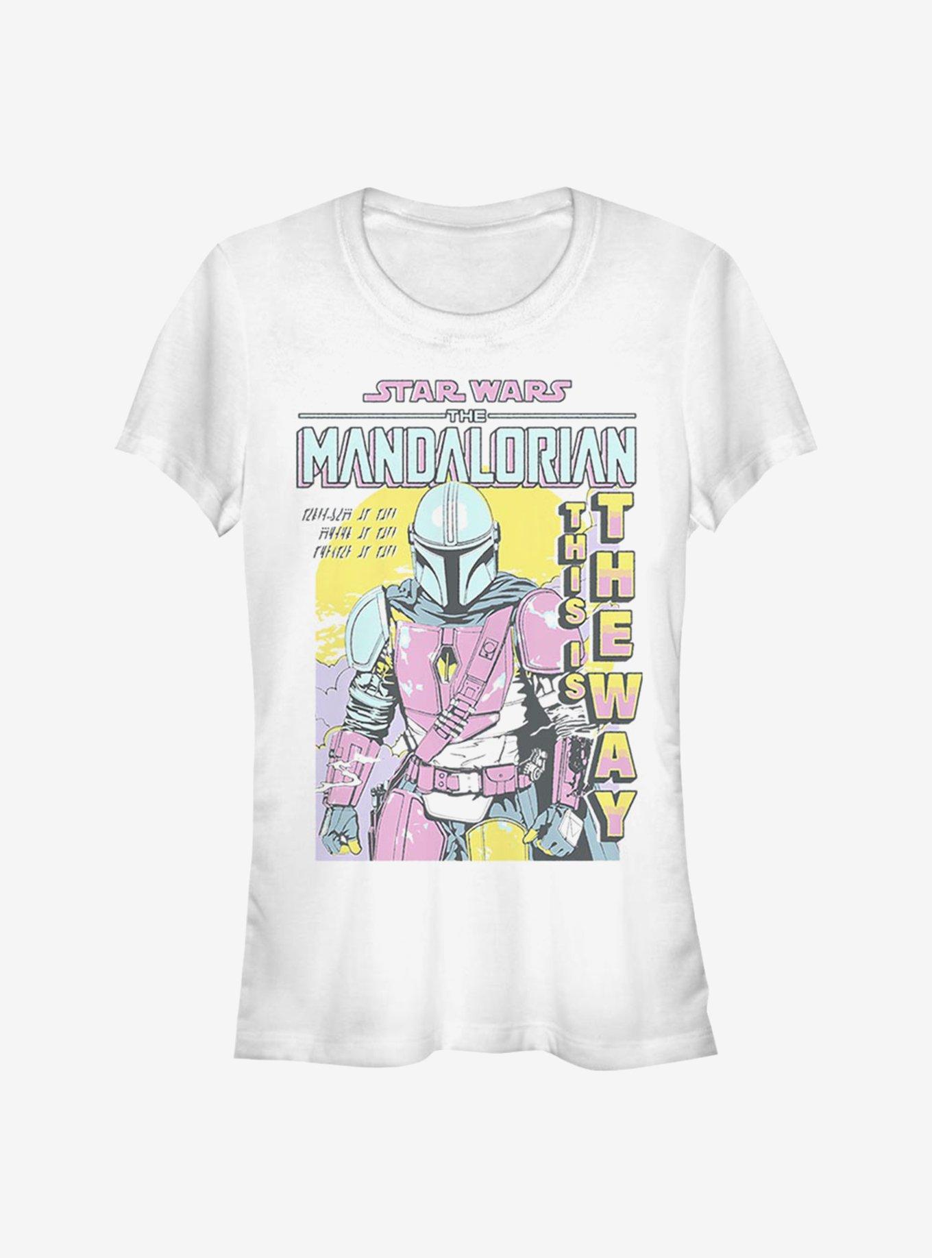 Star Wars The Mandalorian Mando Pop Girls T-Shirt, WHITE, hi-res