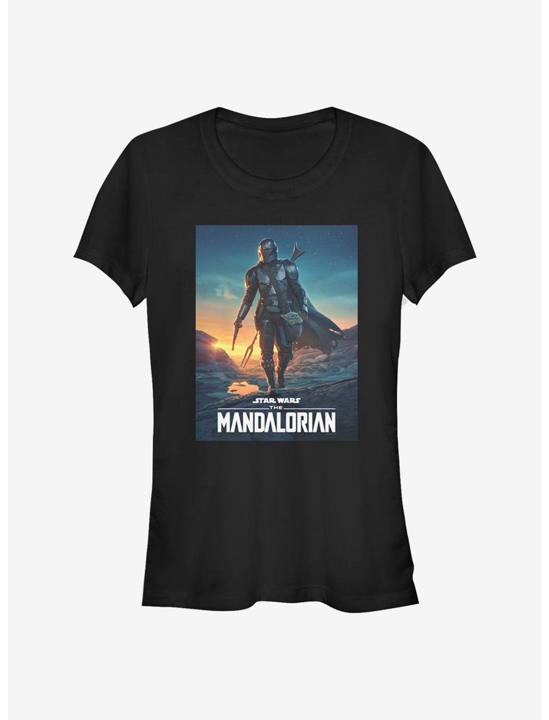 Star Wars The Mandalorian Poster Girls T-Shirt, BLACK, hi-res