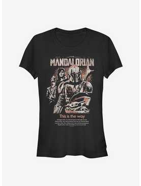 Star Wars The Mandalorian Retro Pop Poster Girls T-Shirt, , hi-res