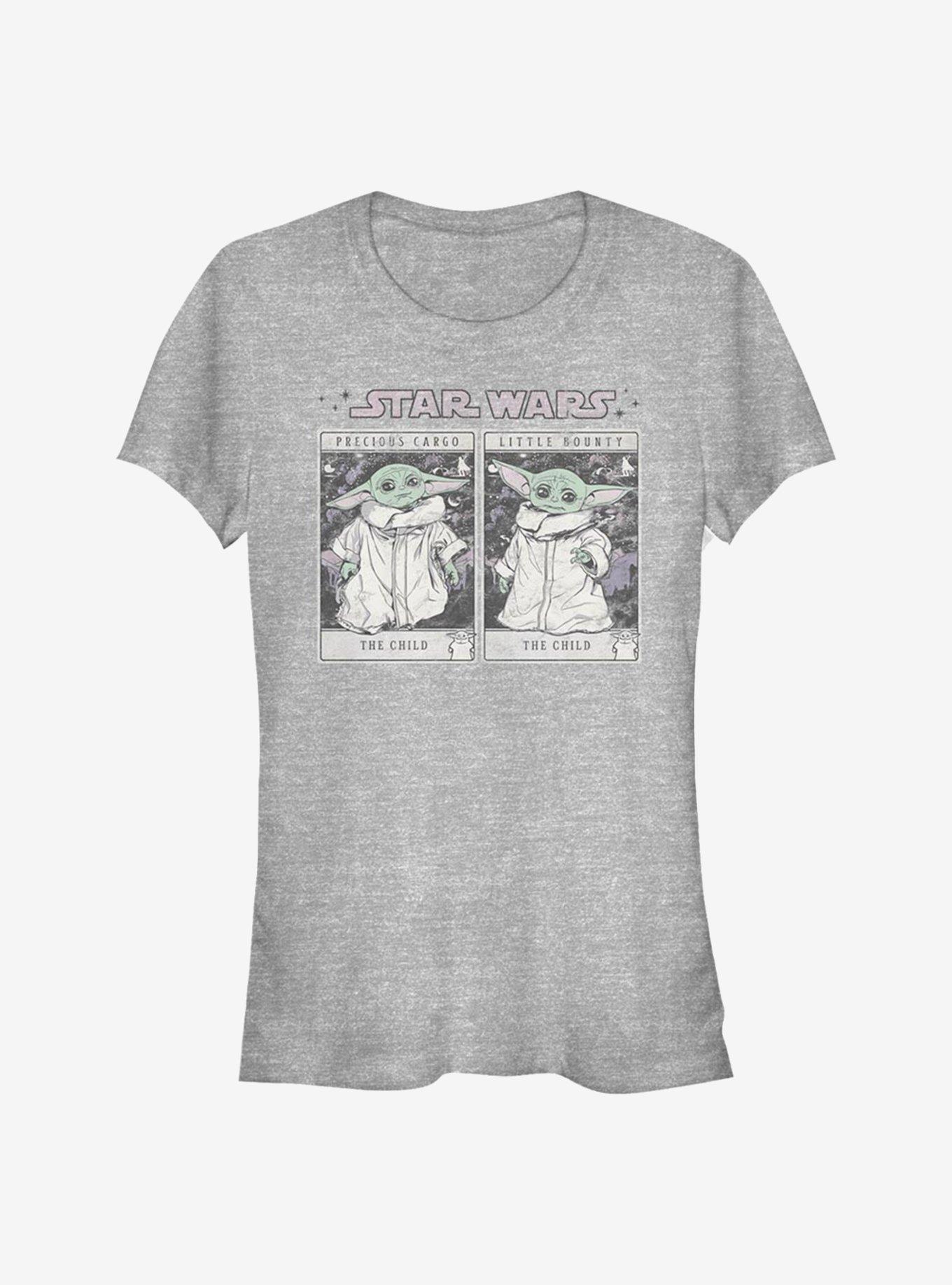 Star Wars The Mandalorian The Child Double Tarot Girls T-Shirt, ATH HTR, hi-res