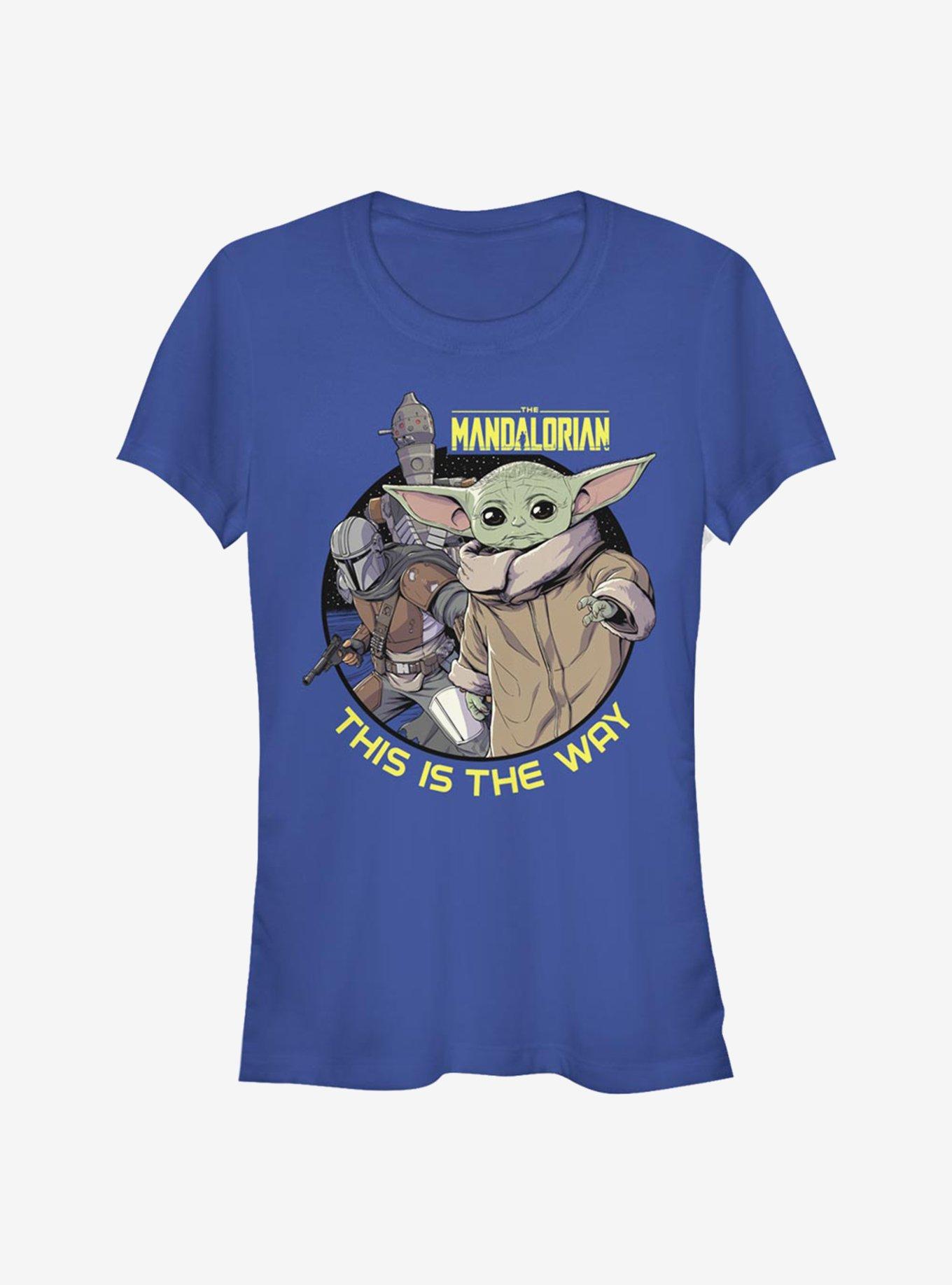 Star Wars The Mandalorian Three's A Charm Girls T-Shirtal, ROYAL, hi-res