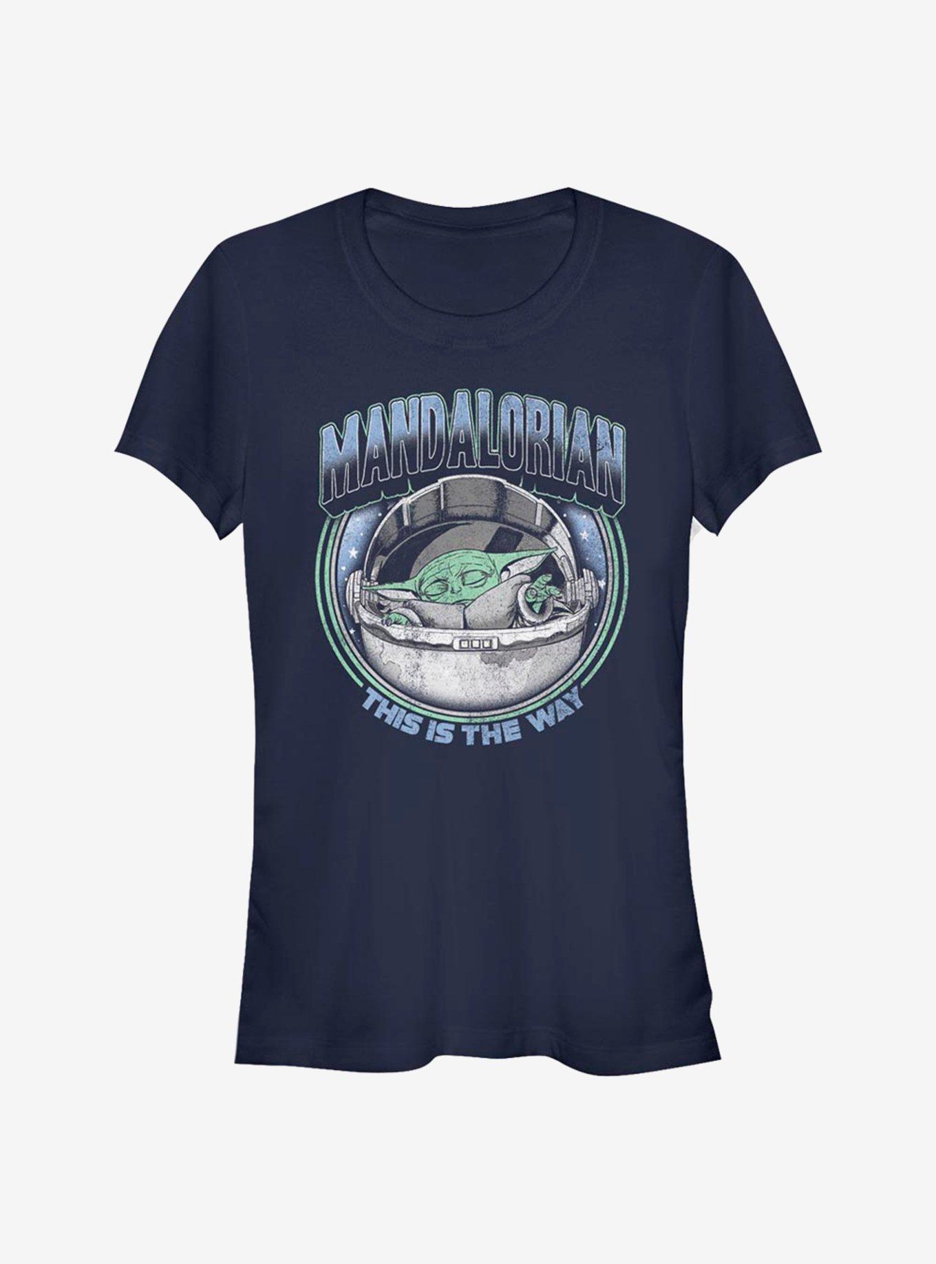 Star Wars The Mandalorian Vintage Magic The Child Girls T-Shirt, NAVY, hi-res