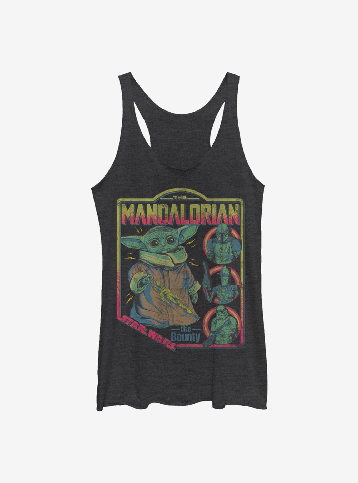 Star Wars The Mandalorian The Child Poster Girls Tank, BLK HTR, hi-res