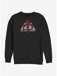 Star Wars The Mandalorian Mando Logo Crew Sweatshirt, BLACK, hi-res