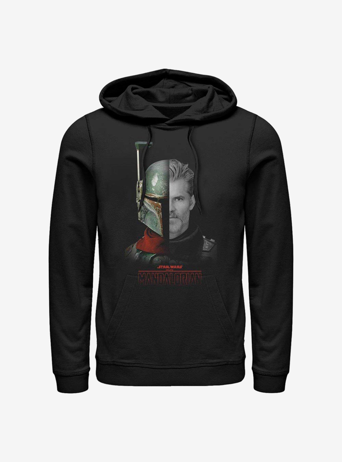 Star Wars The Mandalorian Cobb Vanth Half Hoodie, BLACK, hi-res