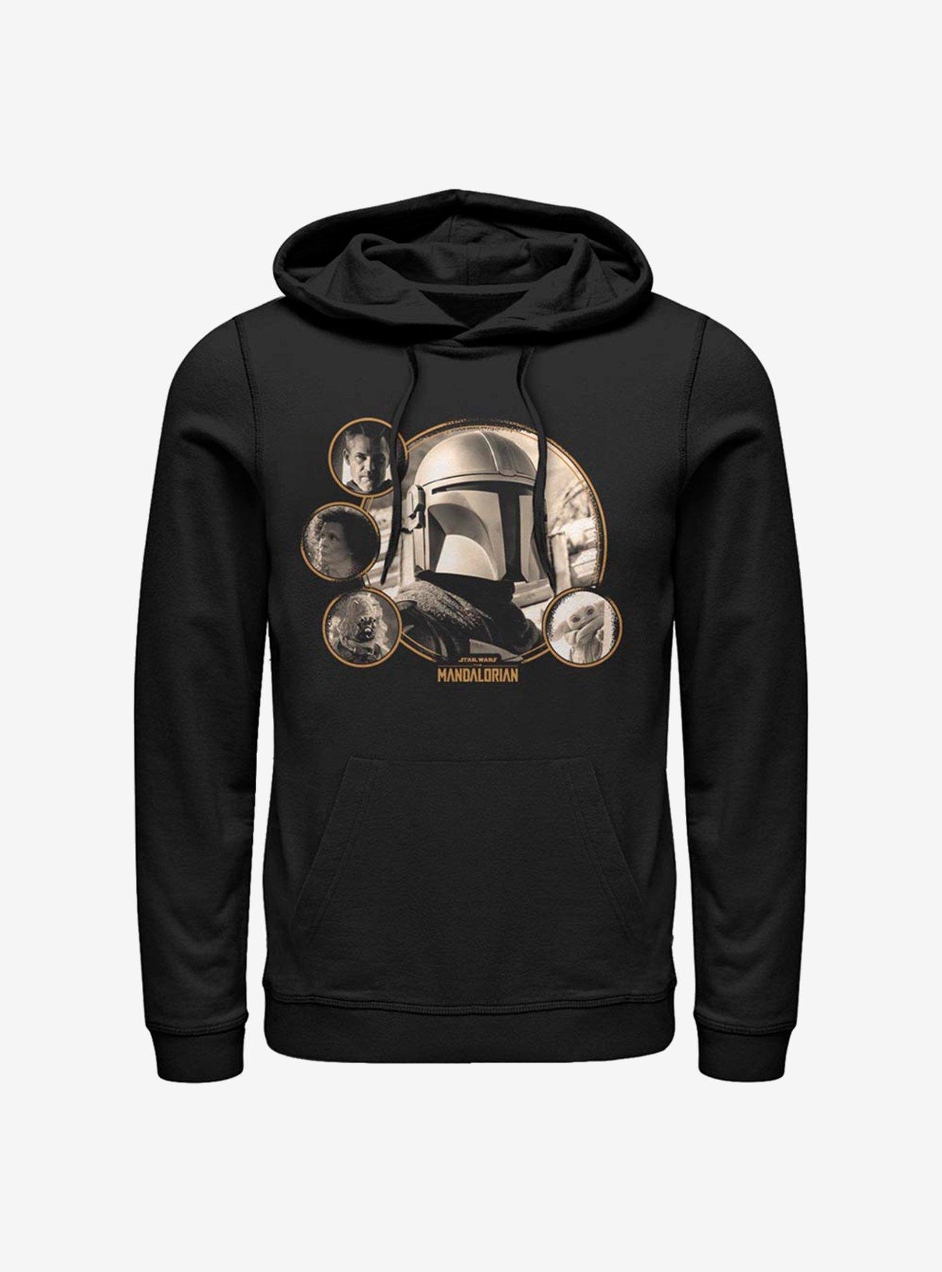 Star Wars The Mandalorian Group Bubbles Hoodie, BLACK, hi-res