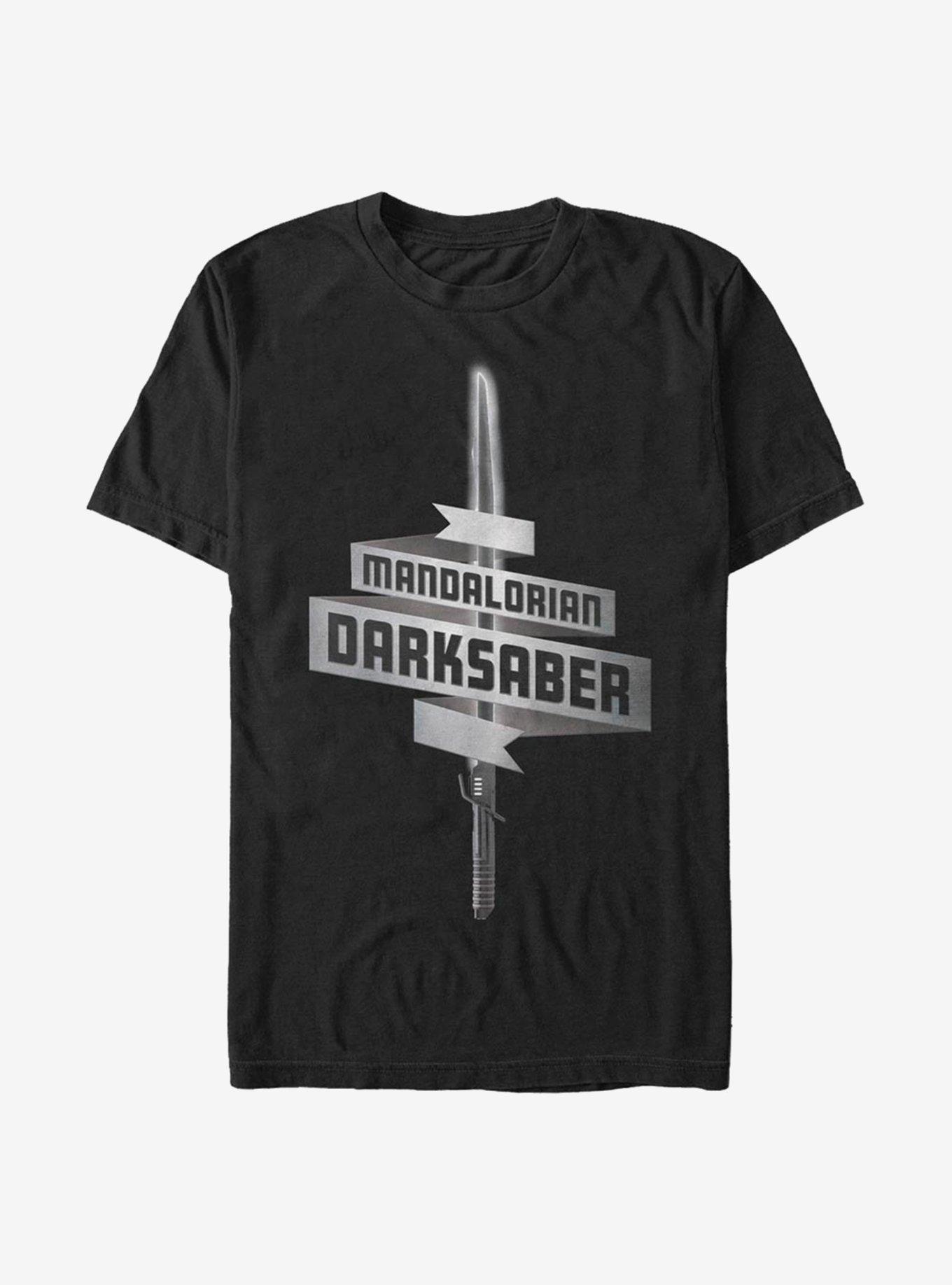 Star Wars The Mandalorian Darksaber T-Shirt, BLACK, hi-res