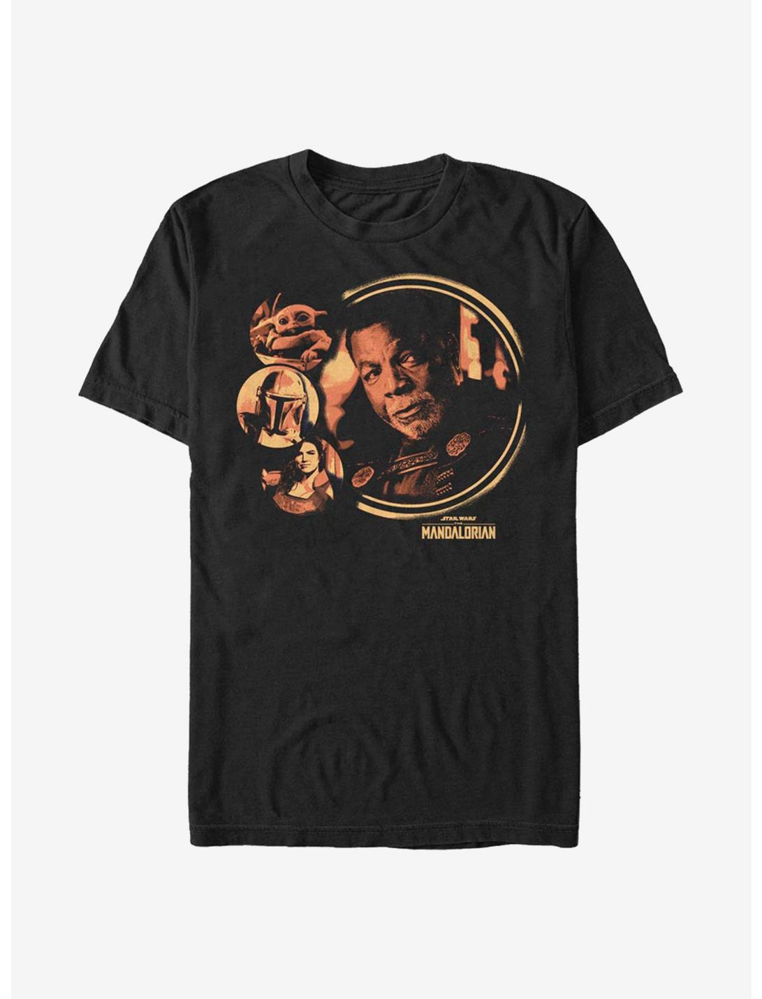 Star Wars The Mandalorian Greef Group T-Shirt, BLACK, hi-res