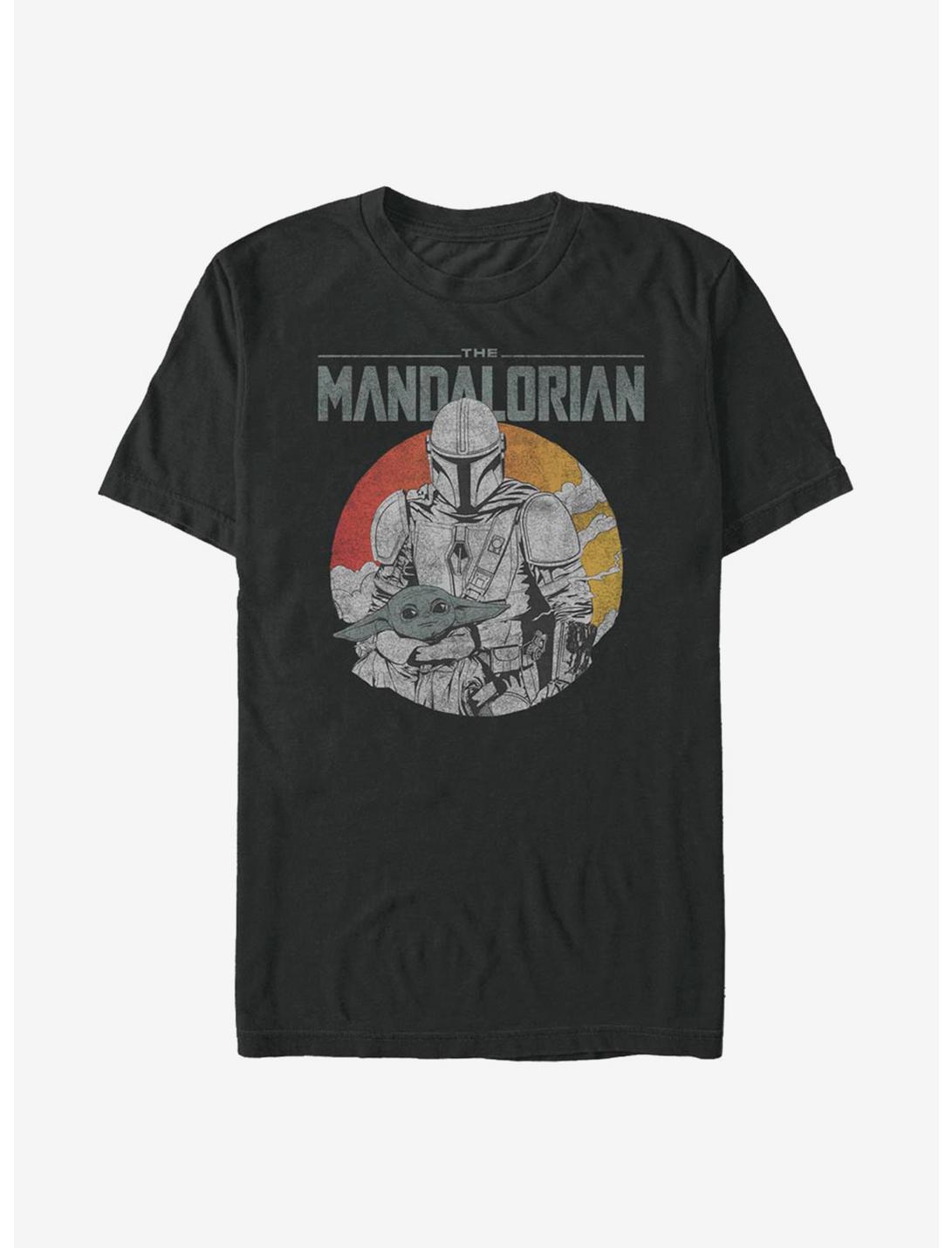 Star Wars The Mandalorian Rider With The Child T-Shirt, BLACK, hi-res