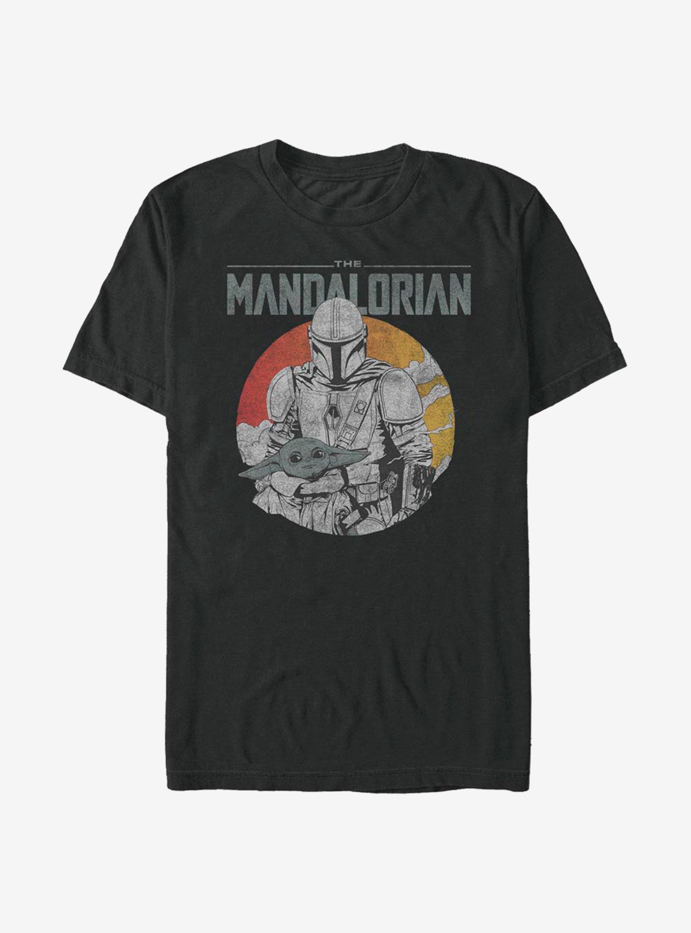 Star Wars The Mandalorian Rider With The Child T-Shirt, BLACK, hi-res