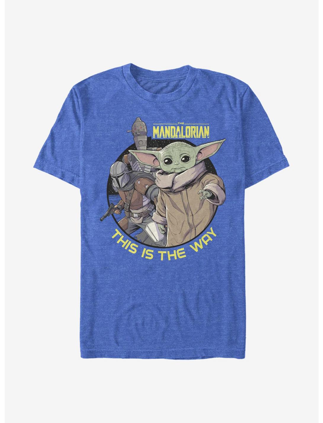 Star Wars The Mandalorian Three's A Charm T-Shirt, ROY HTR, hi-res