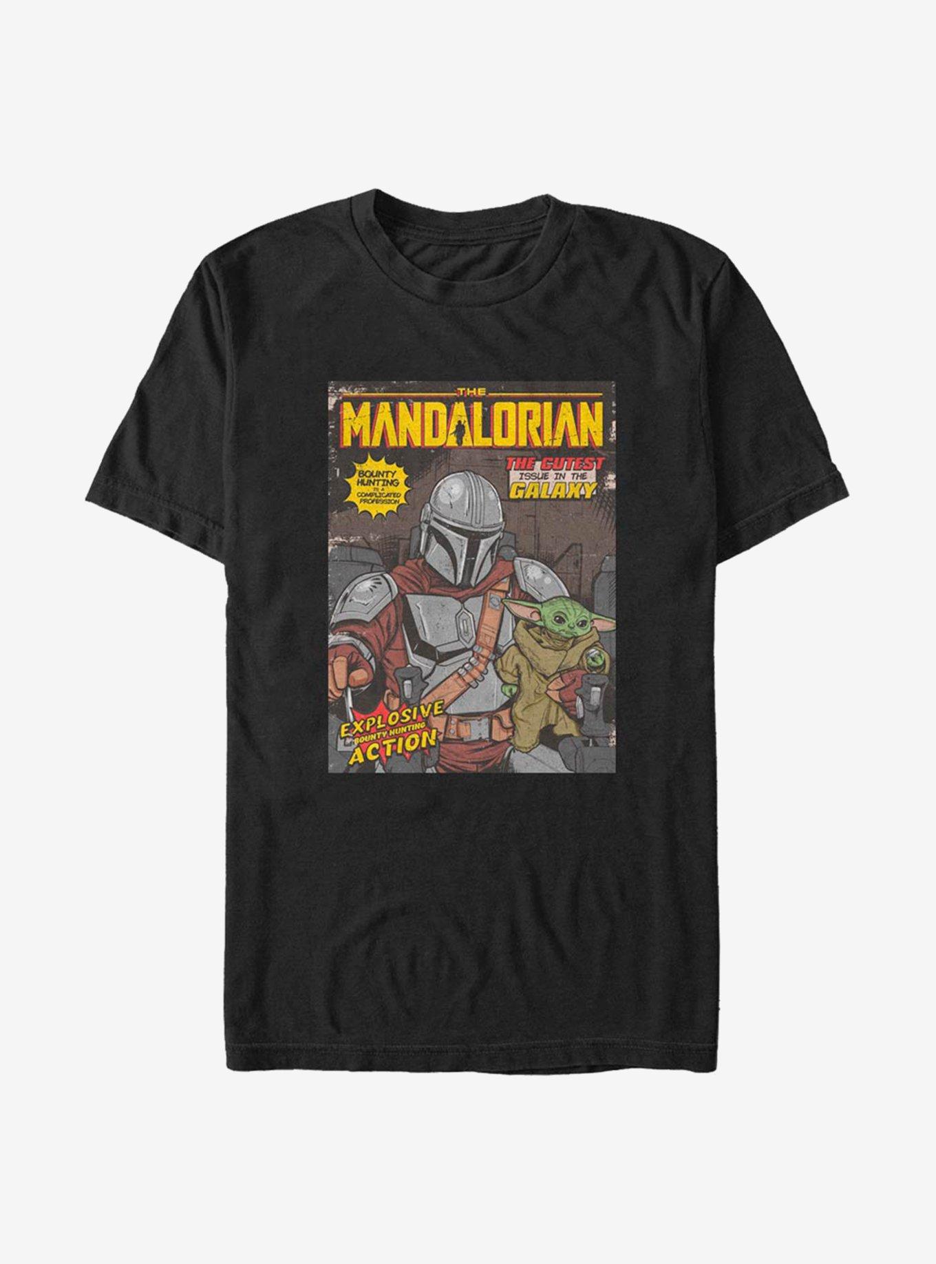 Star Wars The Mandalorian Vintage Comic Cover T-Shirt, , hi-res