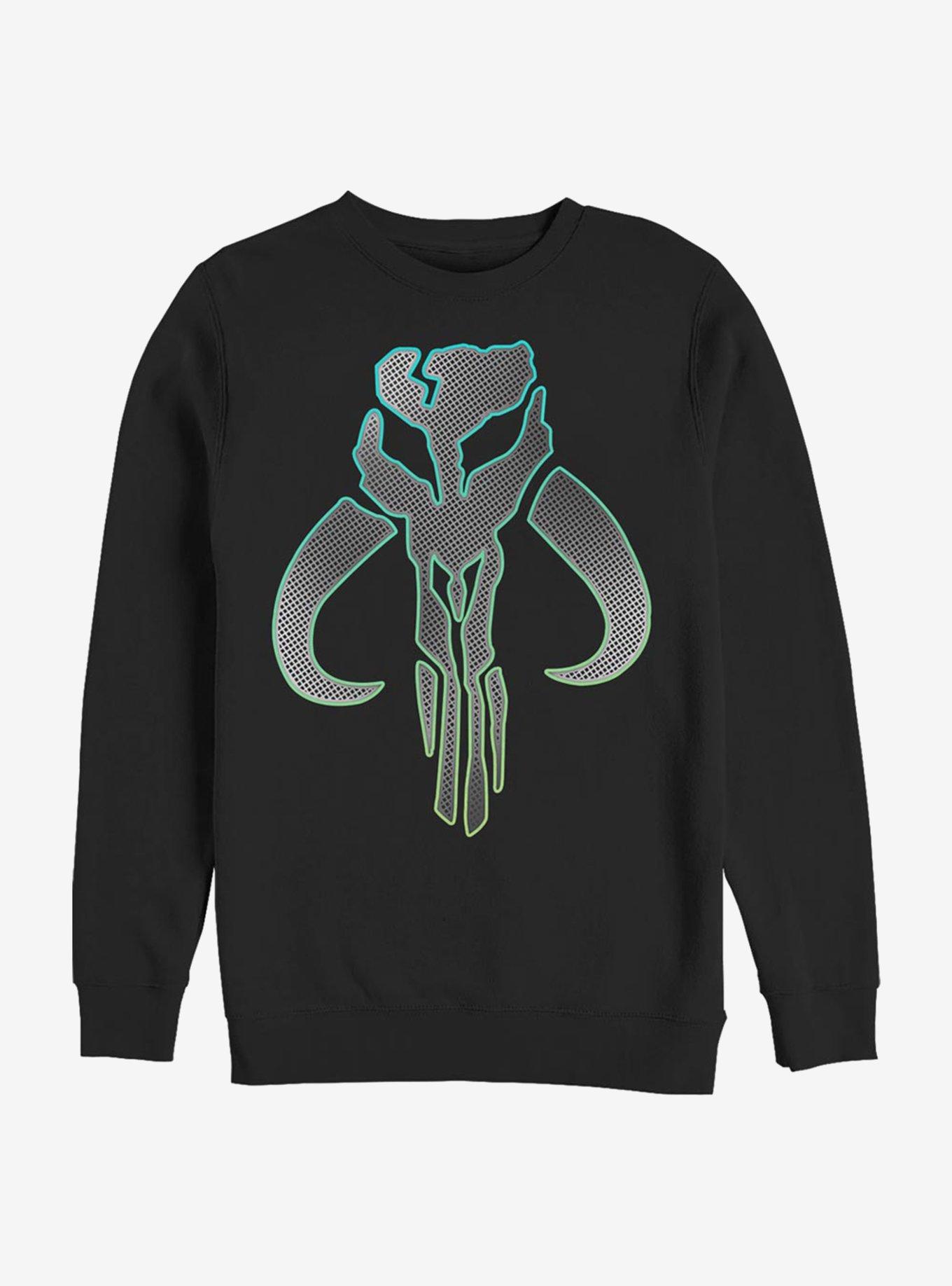 Star Wars The Mandalorian Mando Silver Crew Sweatshirt, , hi-res