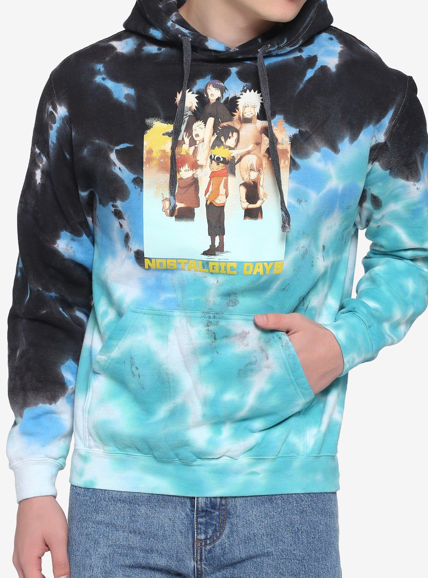 Naruto Shippuden Nostalgic Days Blue Wash Hoodie, MULTI, hi-res