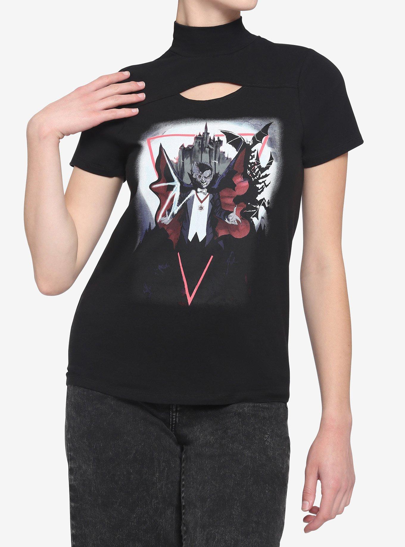 Universal Monsters Dracula Mock Neck Top, MULTI, hi-res