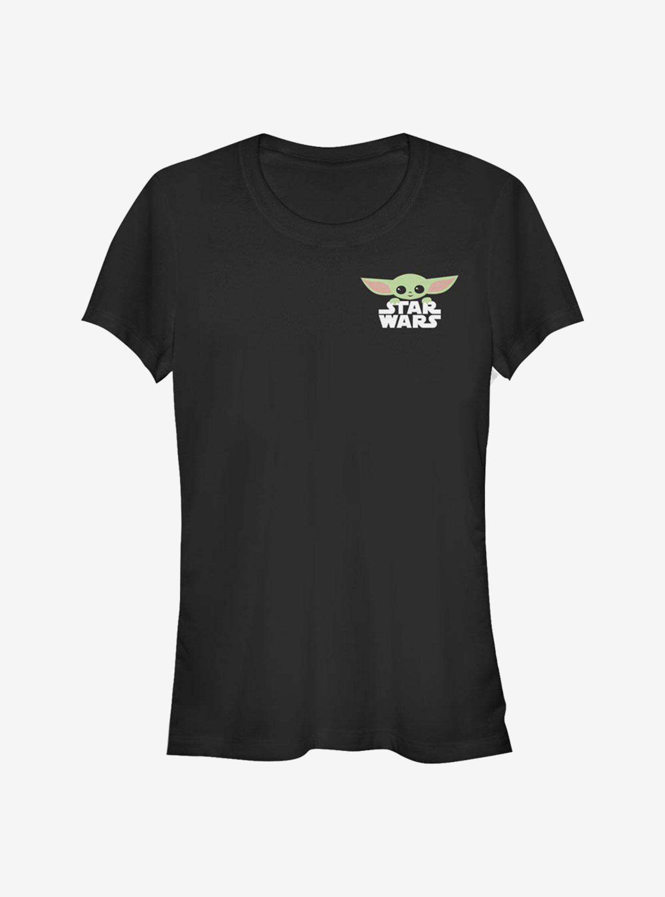 Star Wars The Mandalorian The Child Bold Badge Girls T-Shirt, BLACK, hi-res