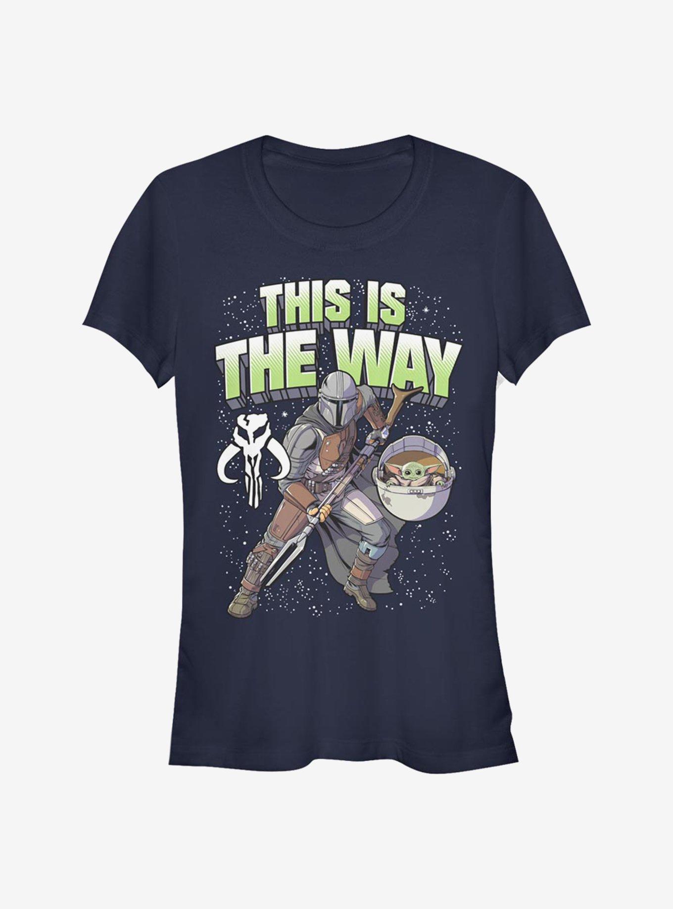 Star Wars The Mandalorian The Mando Way Girls T-Shirt, NAVY, hi-res