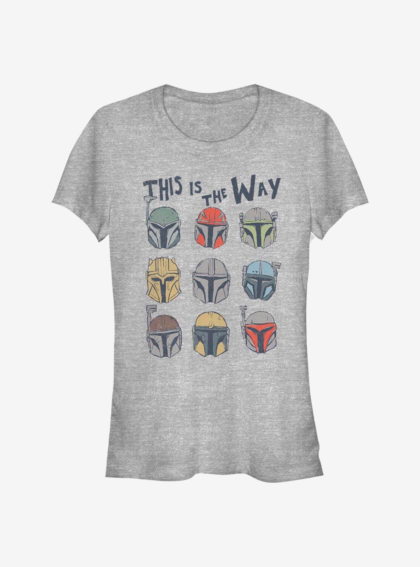 Star Wars The Mandalorian The Way Helmets Girls T-Shirt, ATH HTR, hi-res