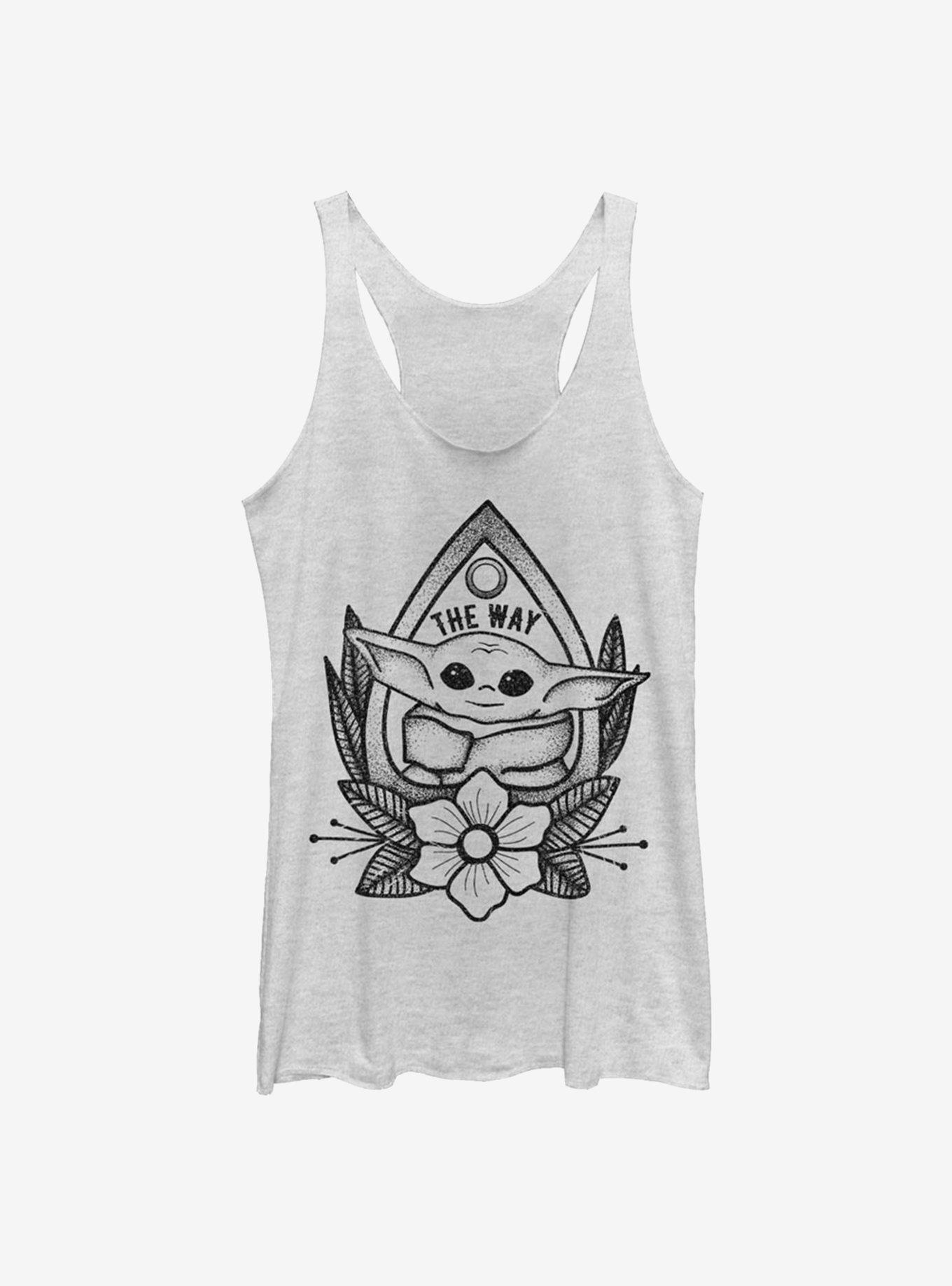 Star Wars The Mandalorian Planchette The Child Girls Tank, WHITE HTR, hi-res