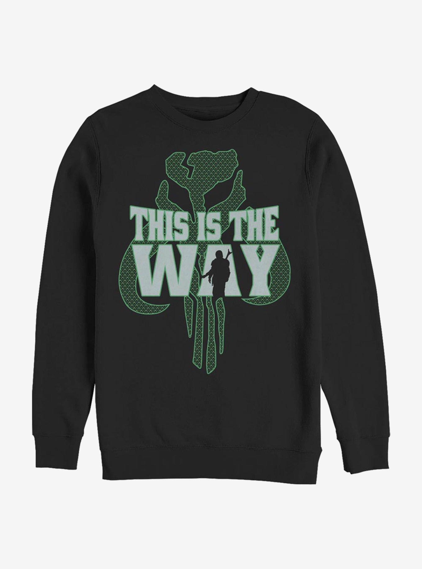 Star Wars The Mandalorian This Is The Way Pattern Crew Sweatshirt, , hi-res