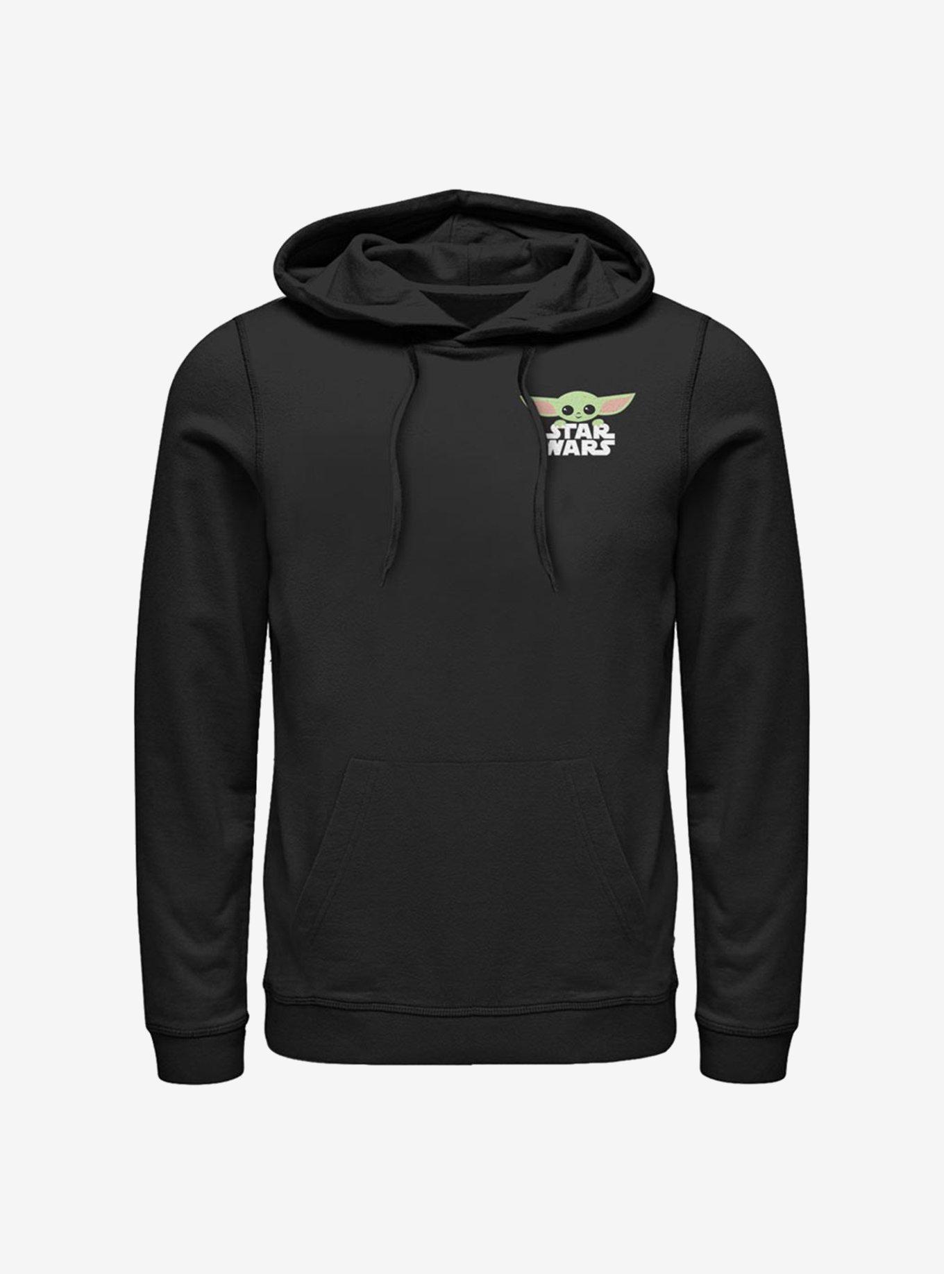 Star Wars The Mandalorian The Child Bold Badge Hoodie, BLACK, hi-res